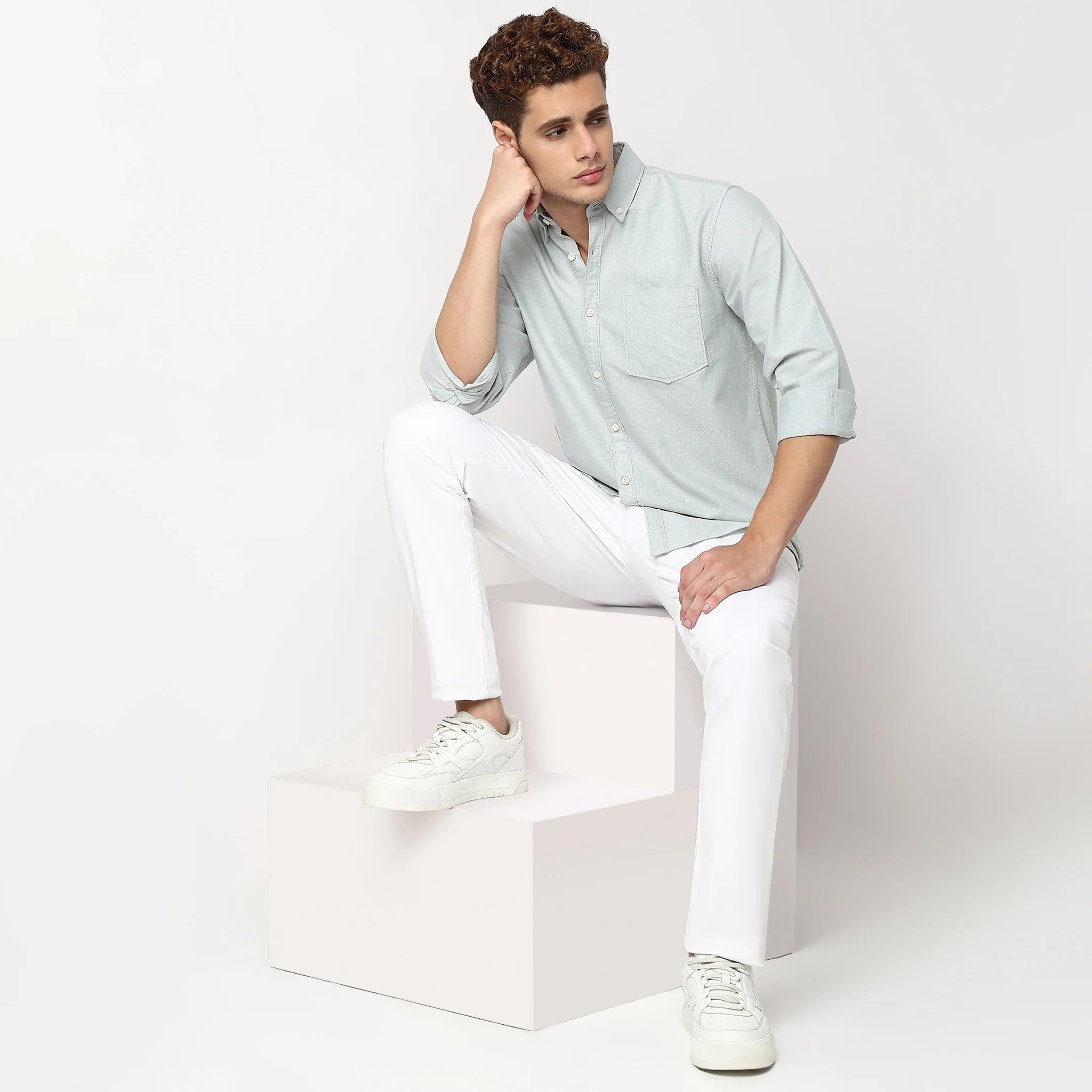 Madison Oxford 100% Cotton - Uber Classic Regular Fit Solid Shirt - Image 41