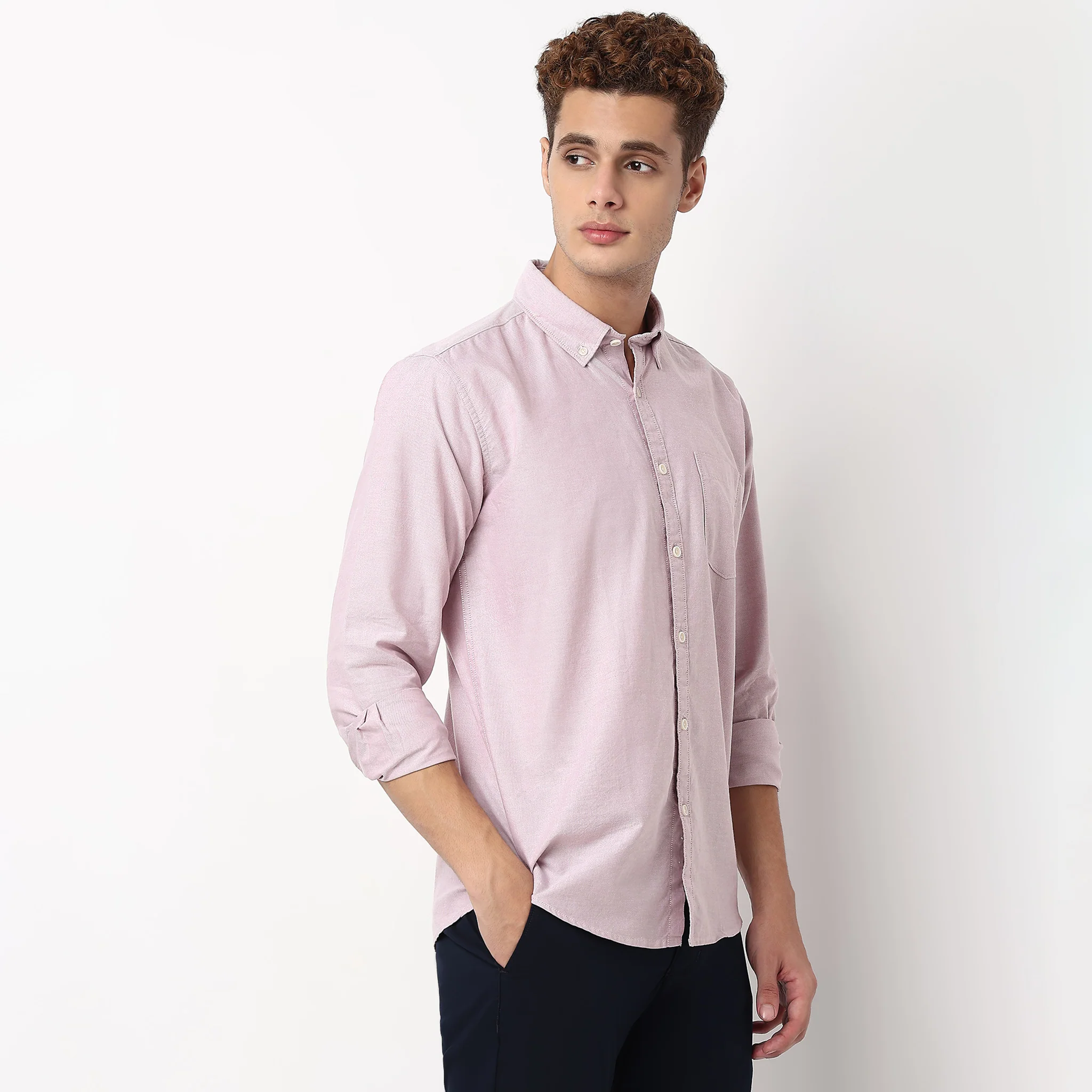 Madison Oxford 100% Cotton - Uber Classic Regular Fit Solid Shirt - Image 55