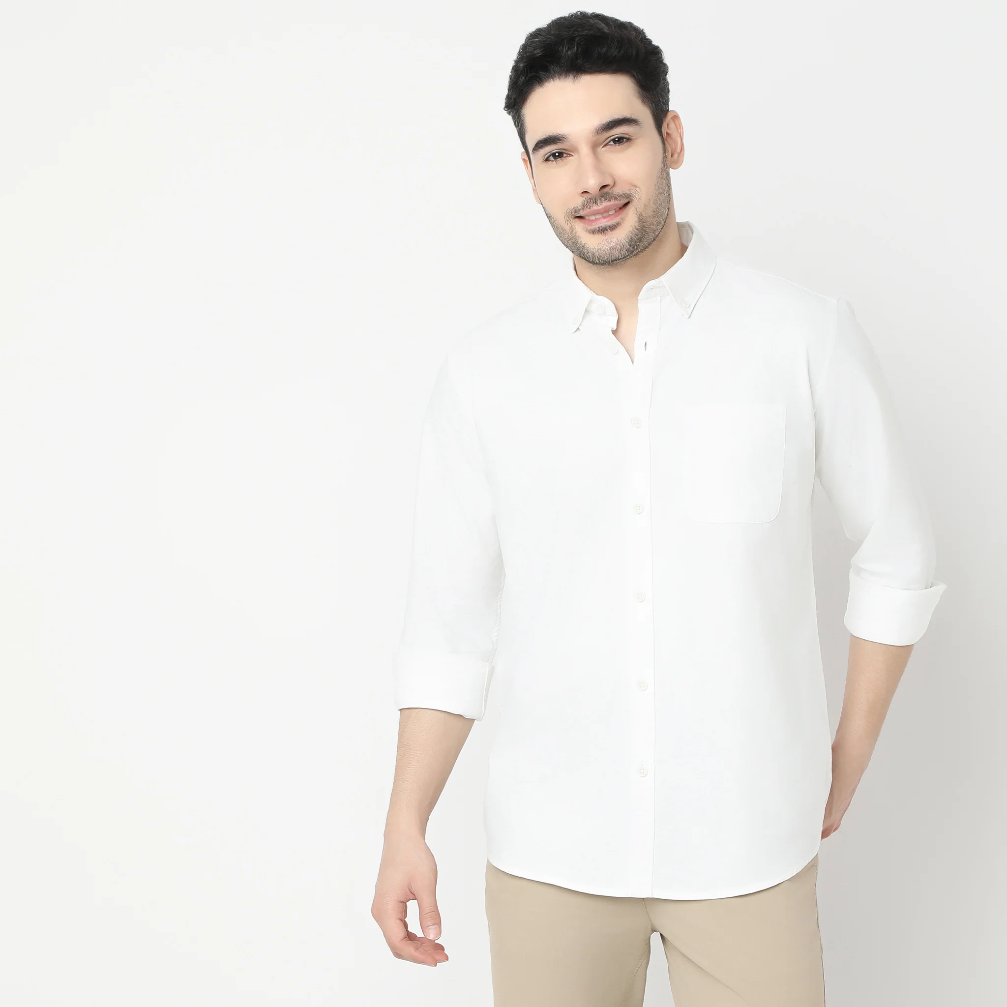 Madison Oxford 100% Cotton - Uber Classic Regular Fit Solid Shirt - Image 7
