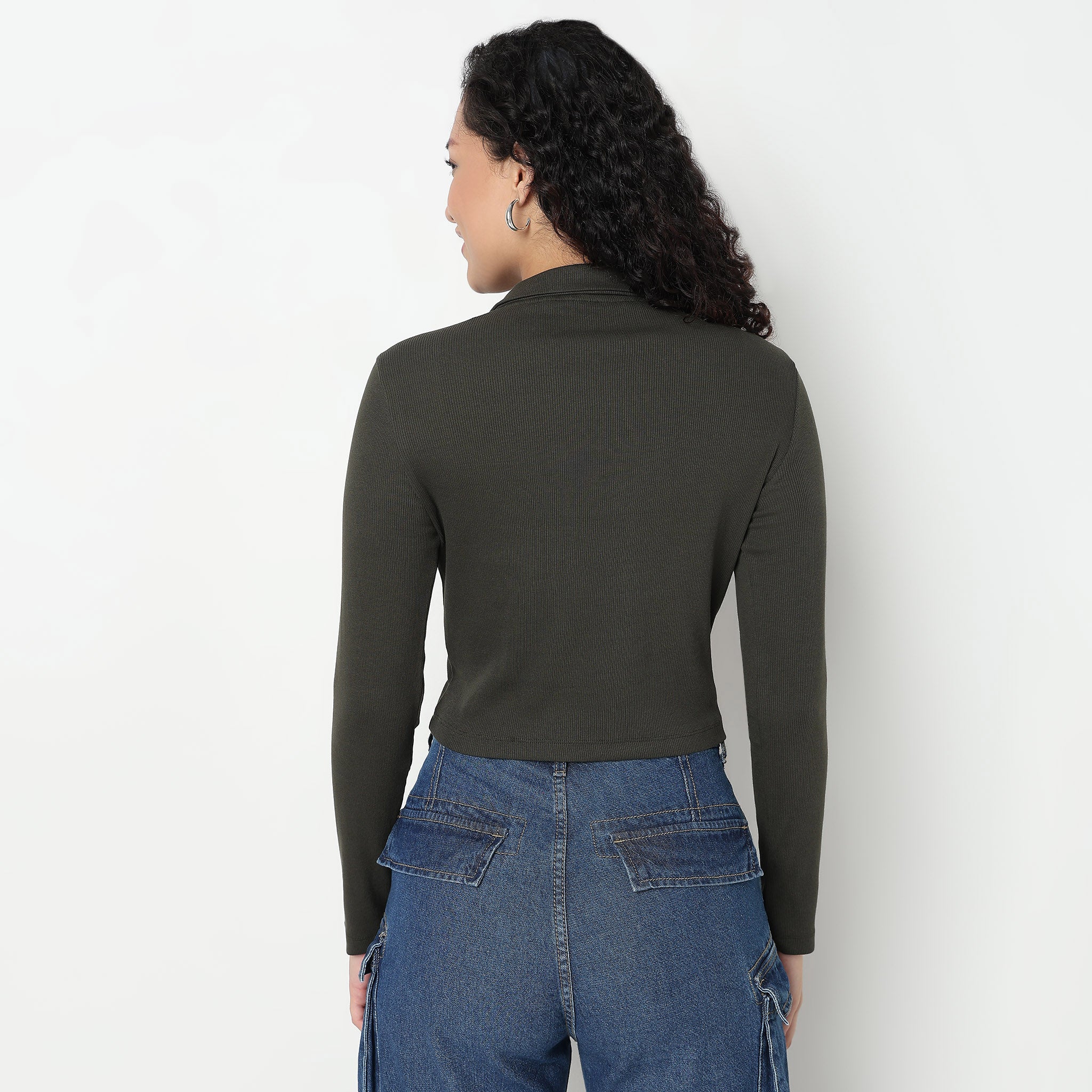 Betty T-Shirt With Neck Ring Pullar Zipper - Image 8