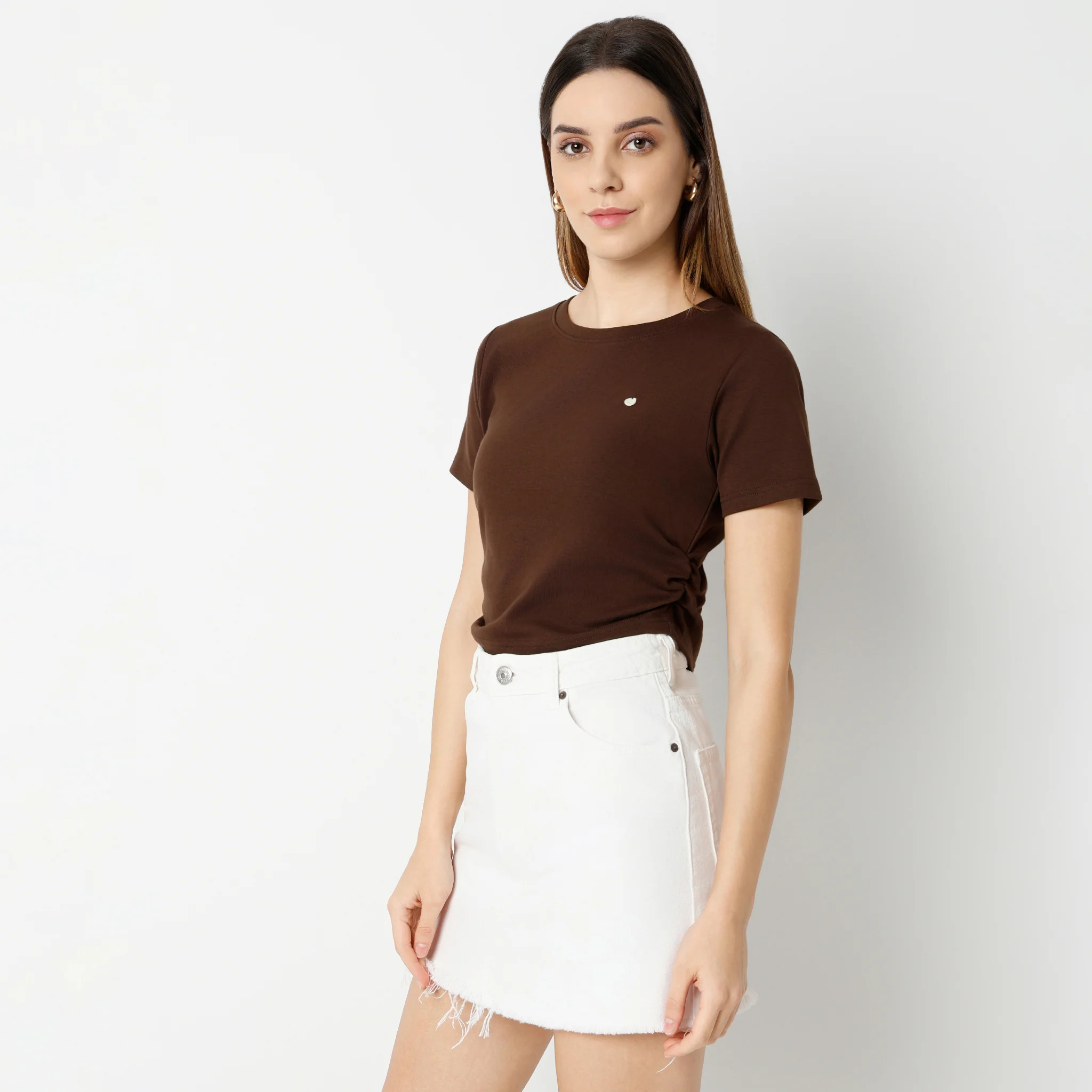 Slim Fit Short Sleeve Crop T-Shirt - Image 20