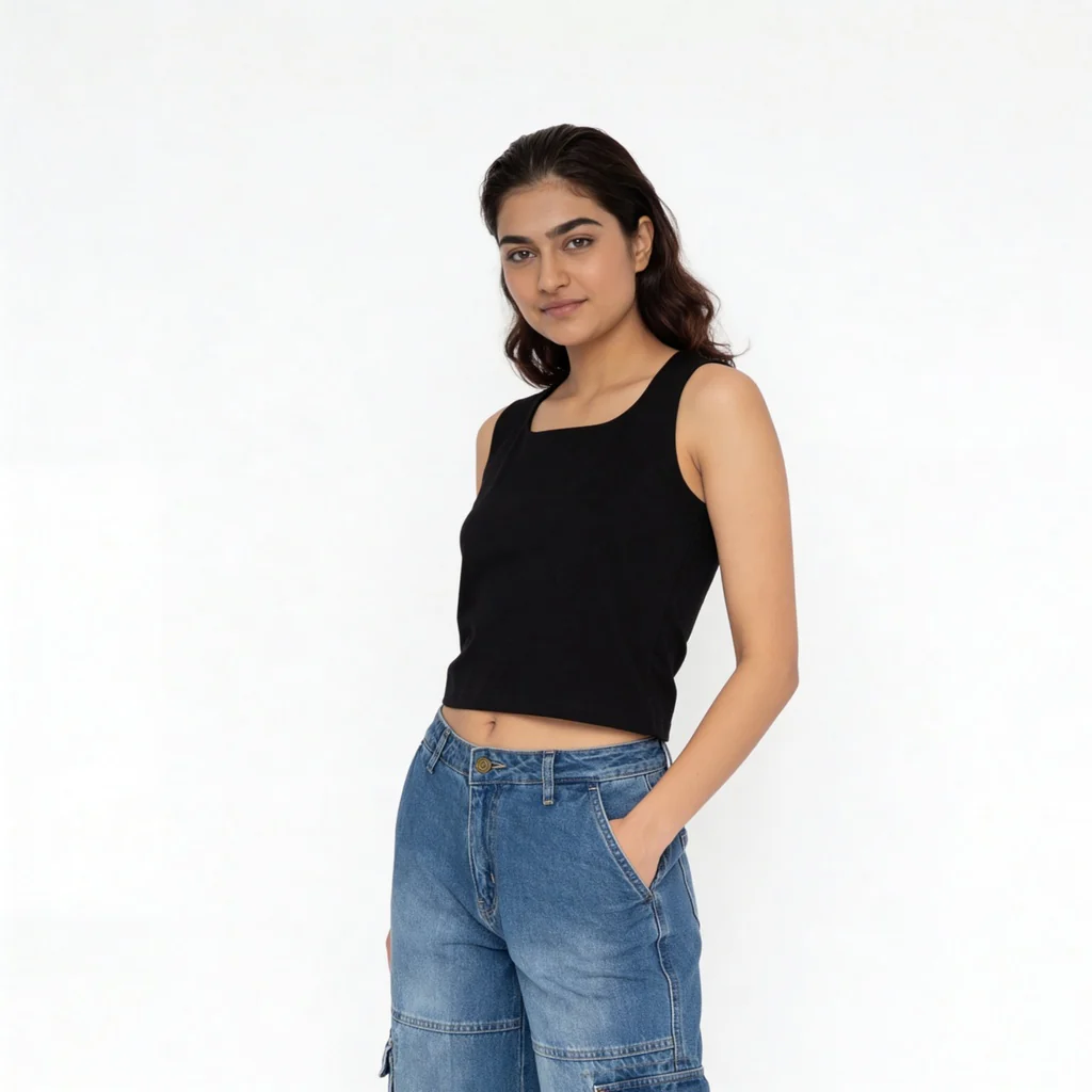 Slim Fit Solid Tank Top - Image 5