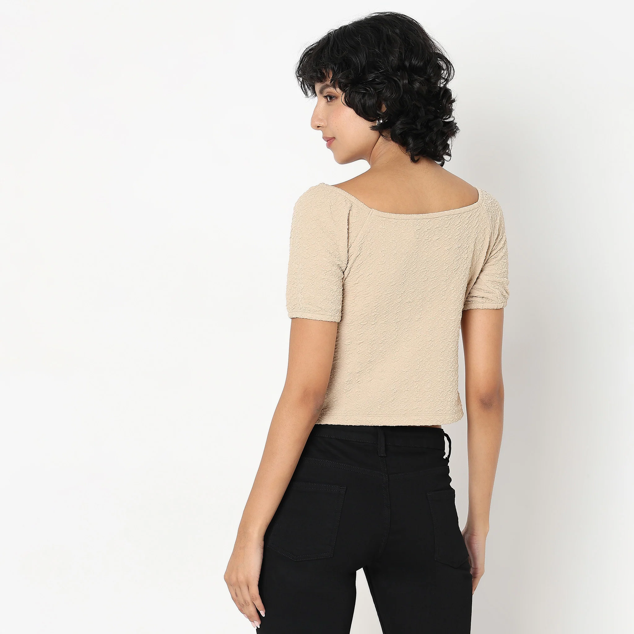 Slim Fit Solid Top - Image 3