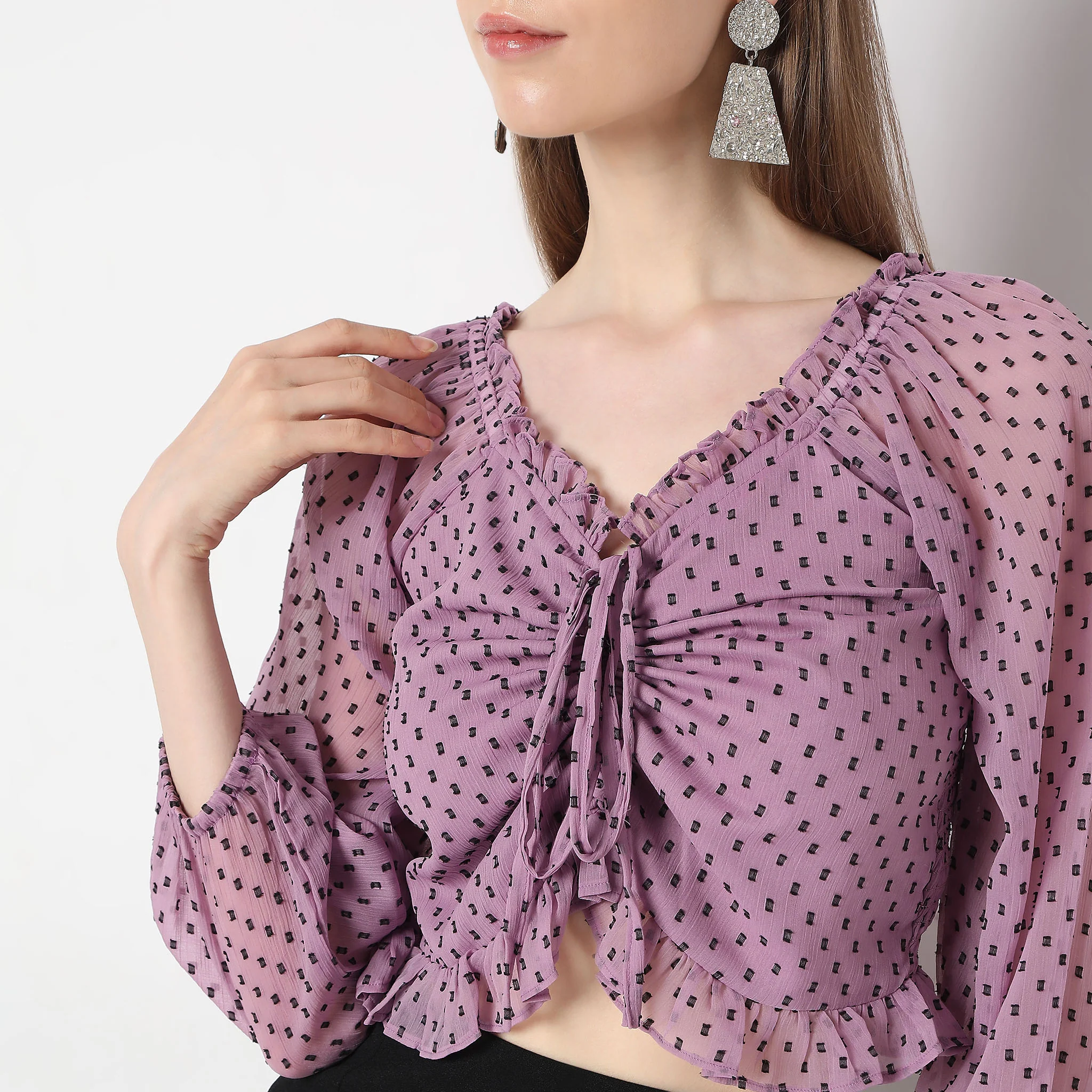 Slim Fit Solid Top - Image 4