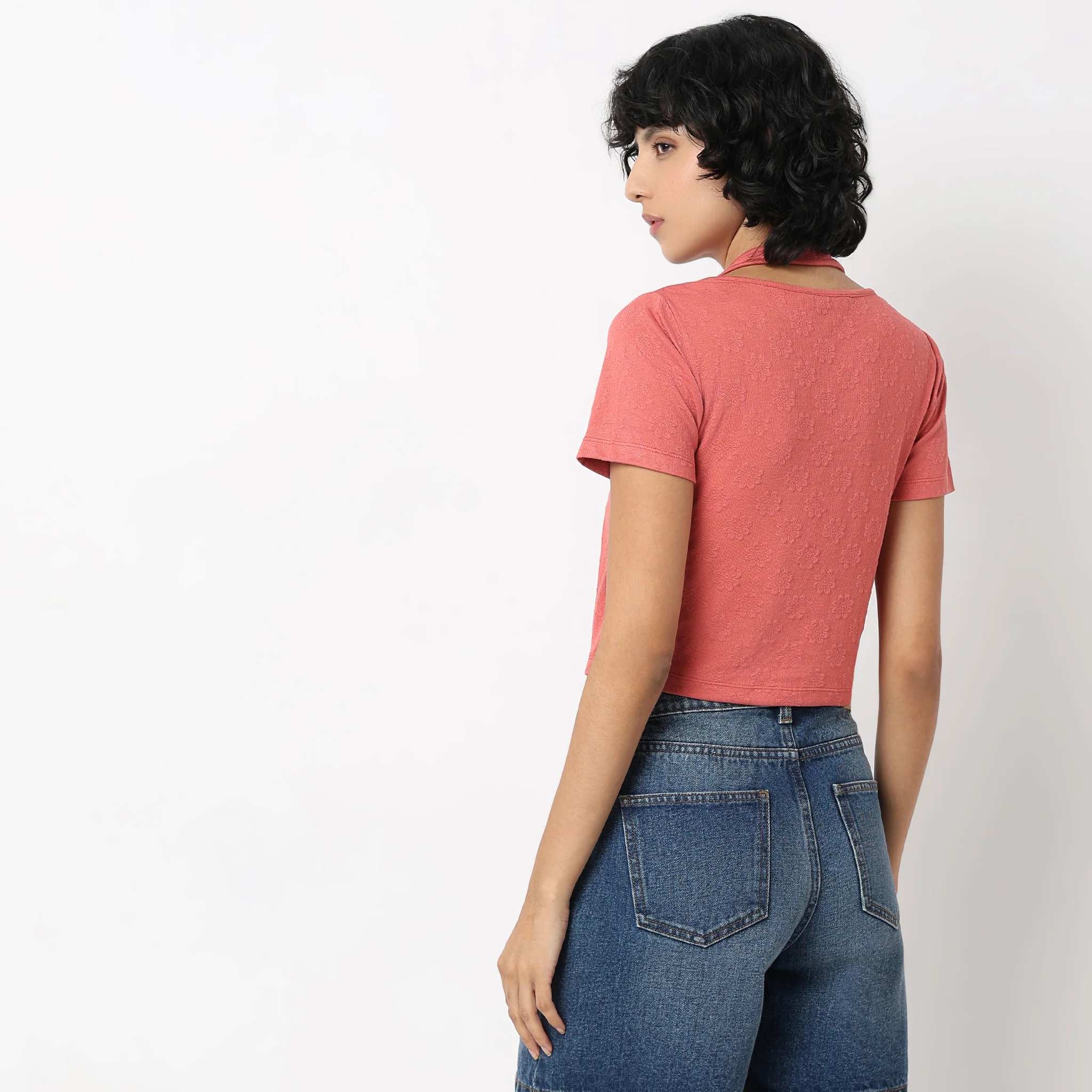 Slim Fit Structured T-Shirt - Image 3