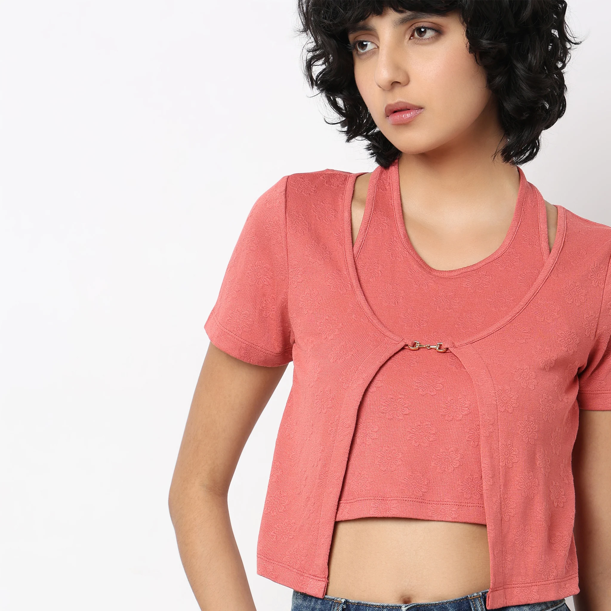 Slim Fit Structured T-Shirt - Image 5