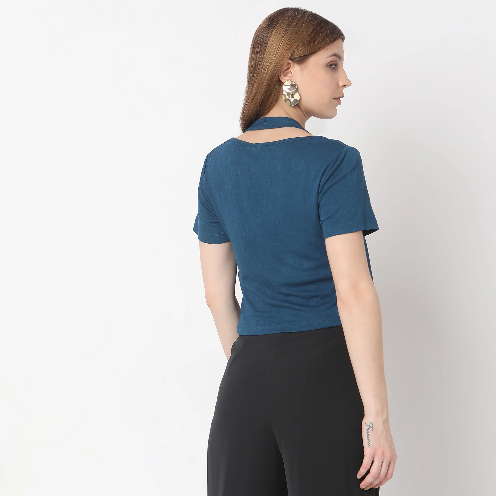 Slim Fit Structured T-Shirt - Image 8