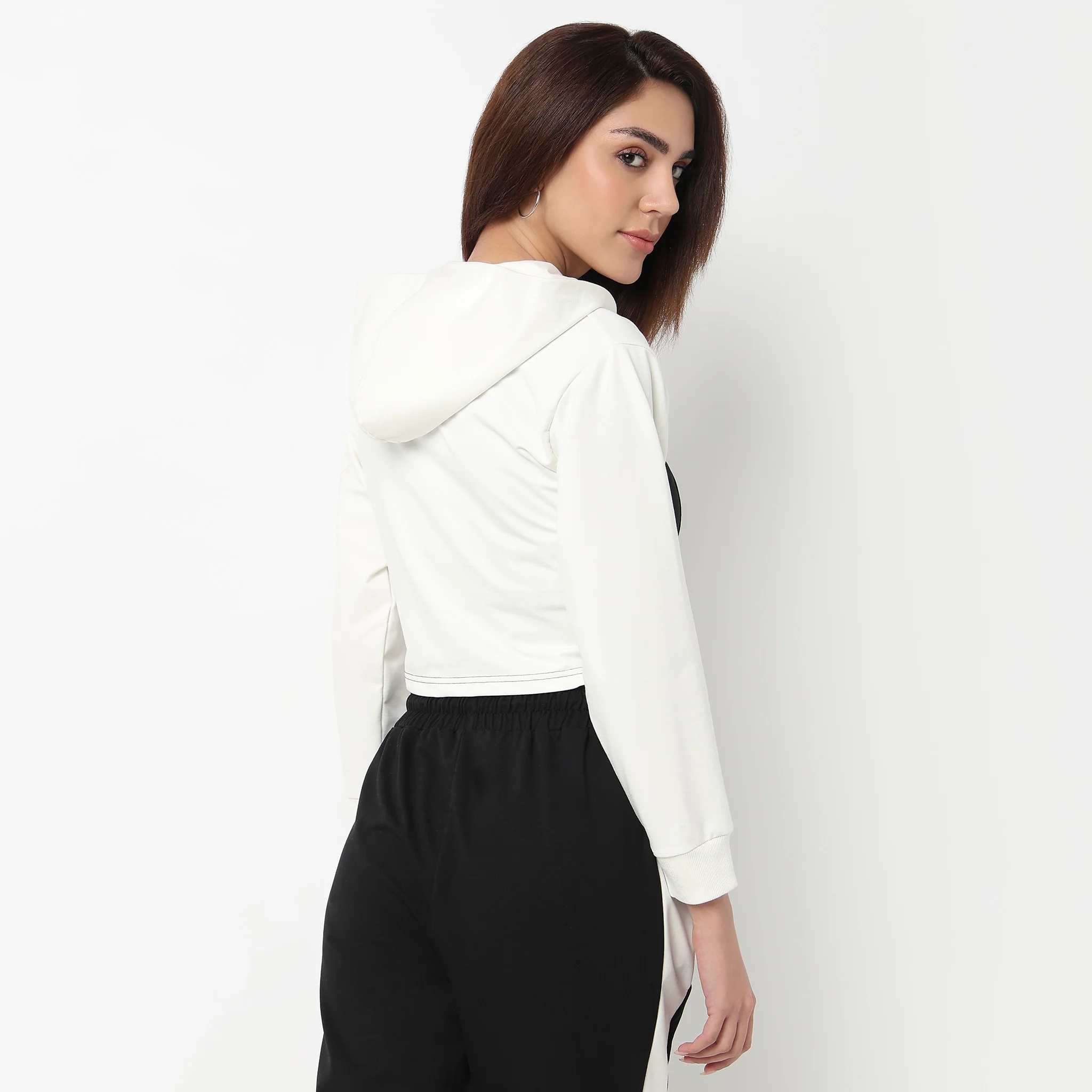 Slim Fit Sweatshirt With Corset Panelling - Image 3