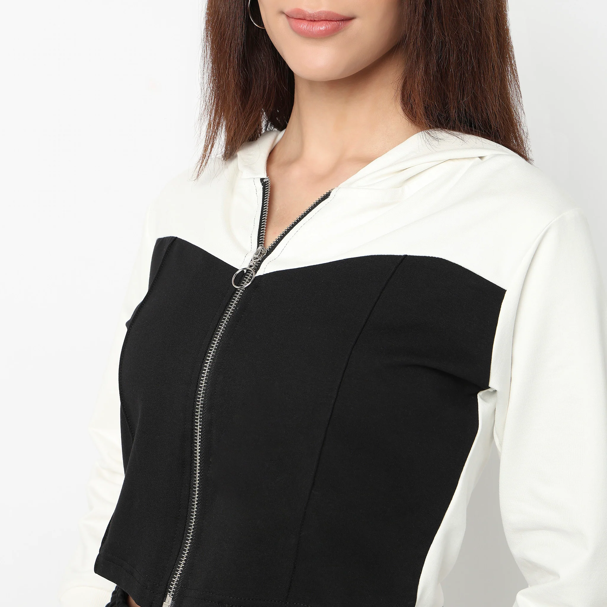 Slim Fit Sweatshirt With Corset Panelling - Image 4