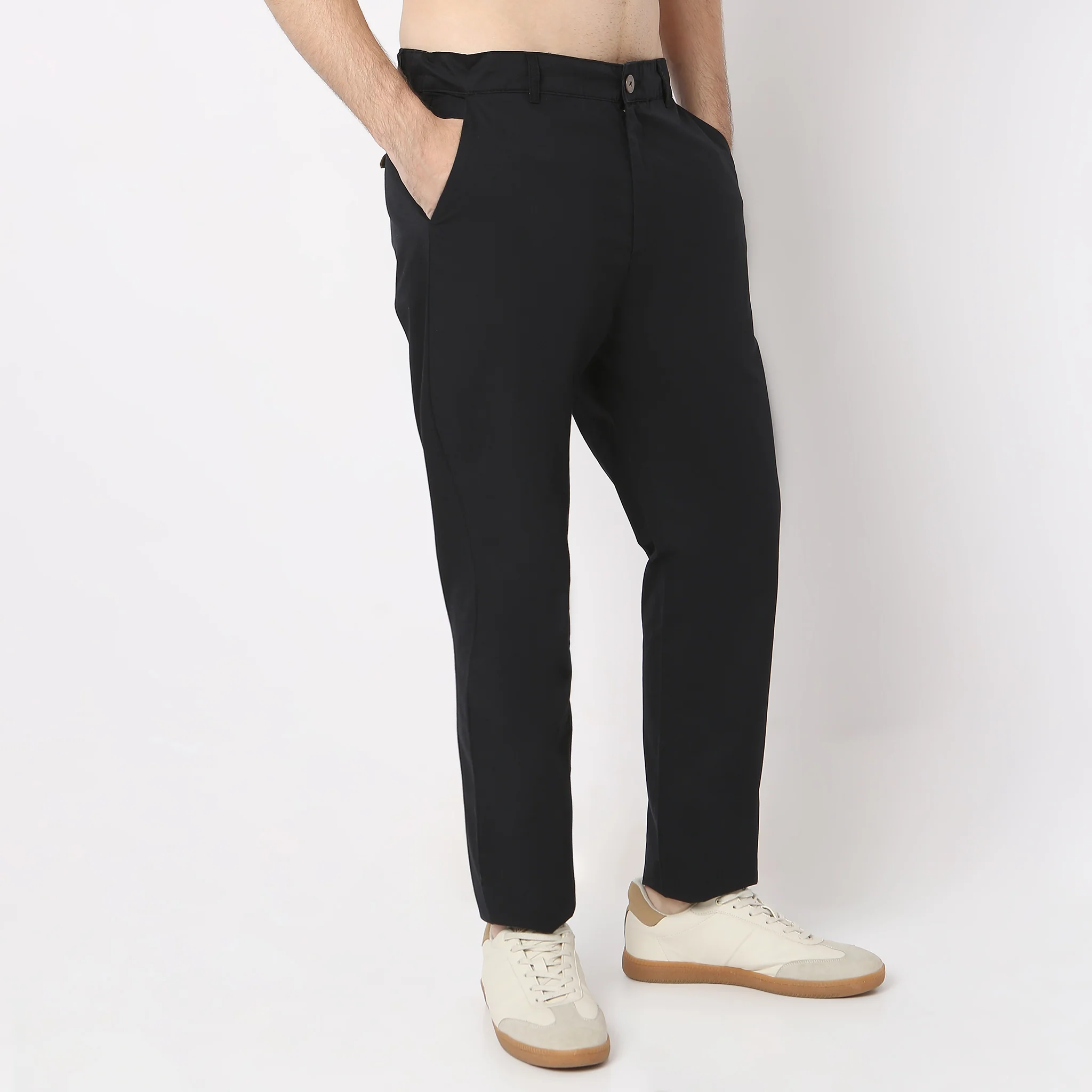 Brunch Pantsᵉˣ - Lounge pants Modern Elasticated Waistband Ankle Length 100% Cotton - Image 4