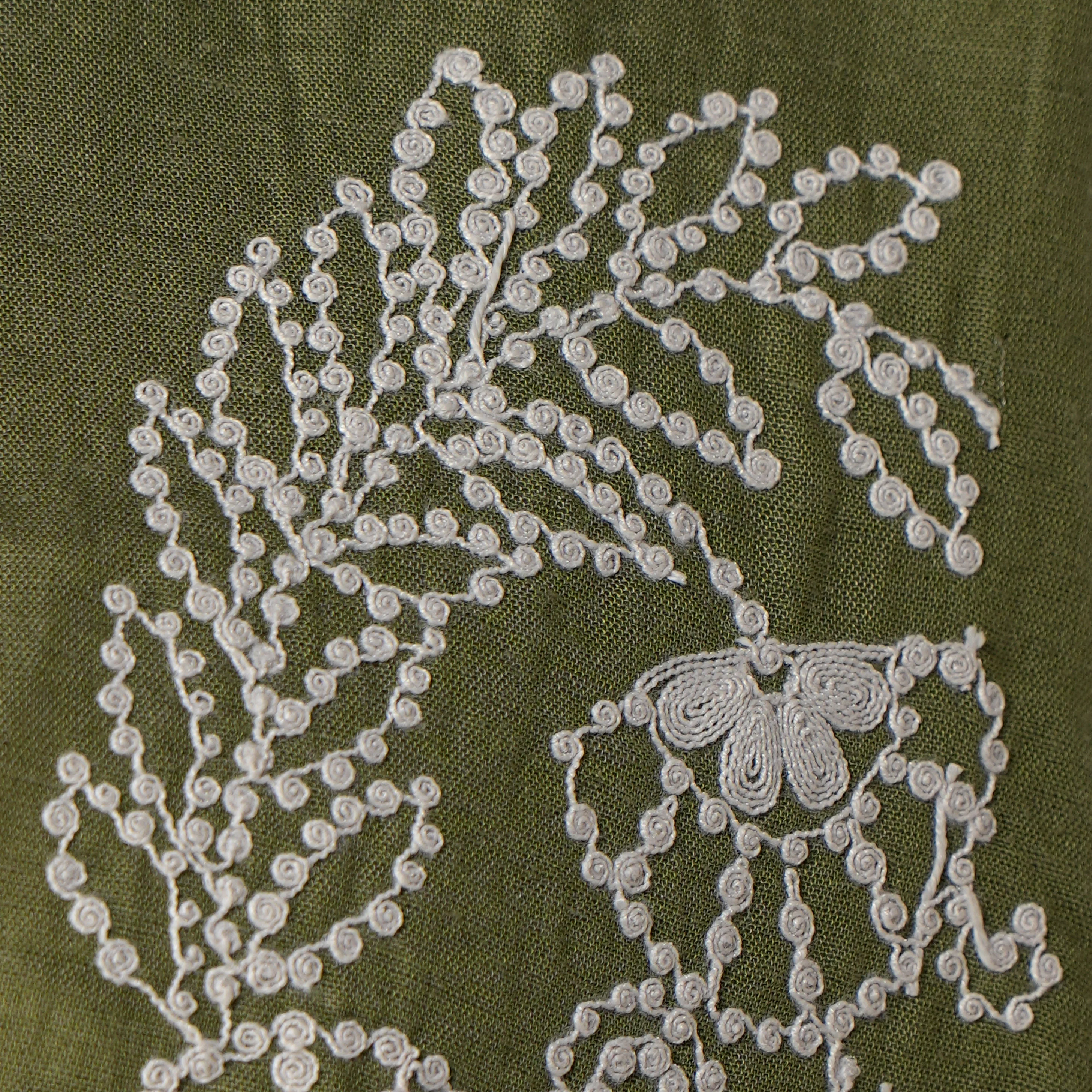 Smocked Crop Top With Shrug and Pant Set - Image 4