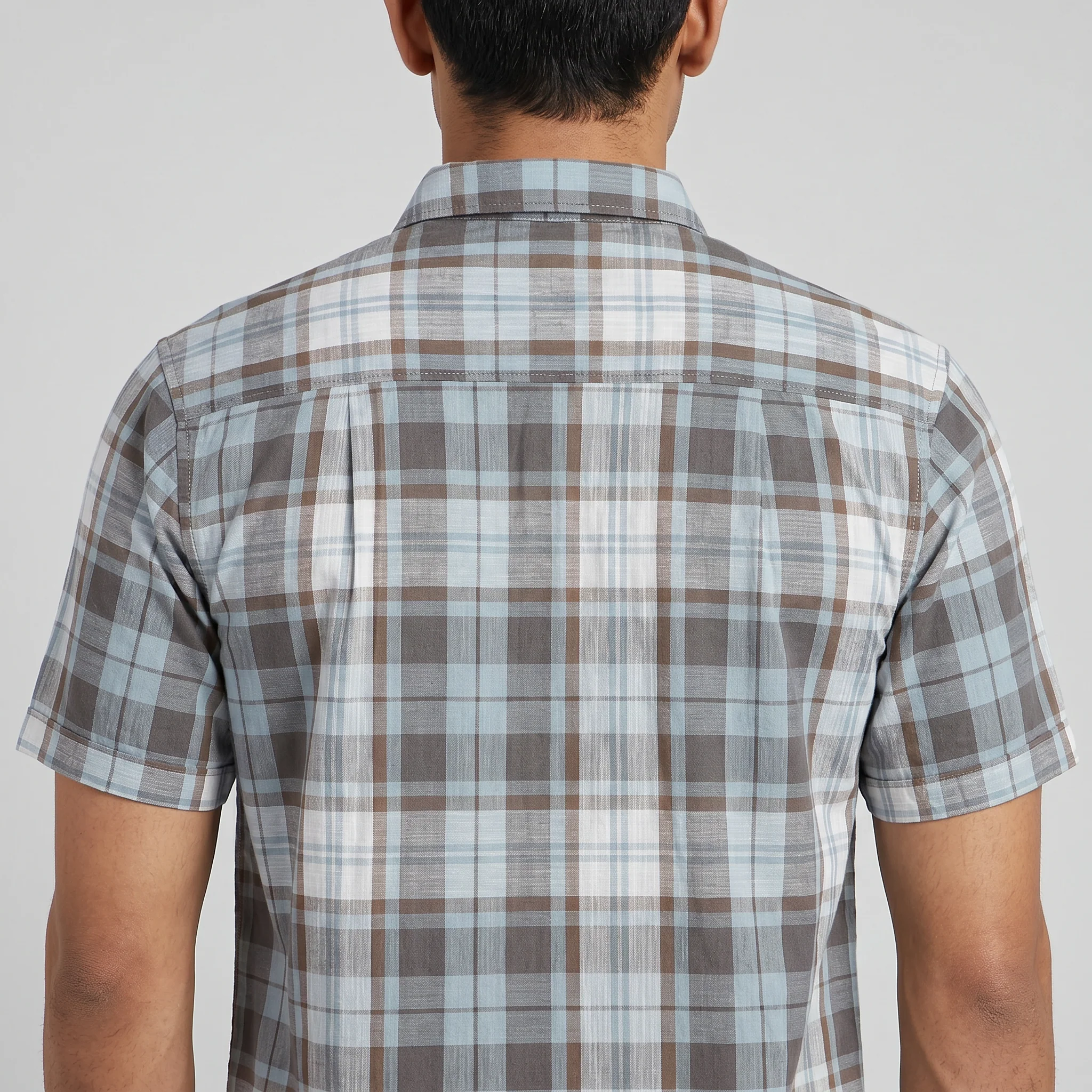 Cotton Checkered Shirt - Image 3