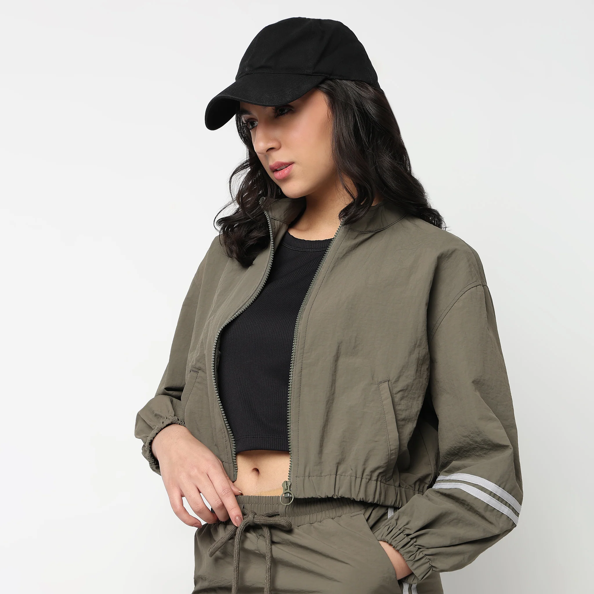 Solid Athleisure Jacket - Image 5