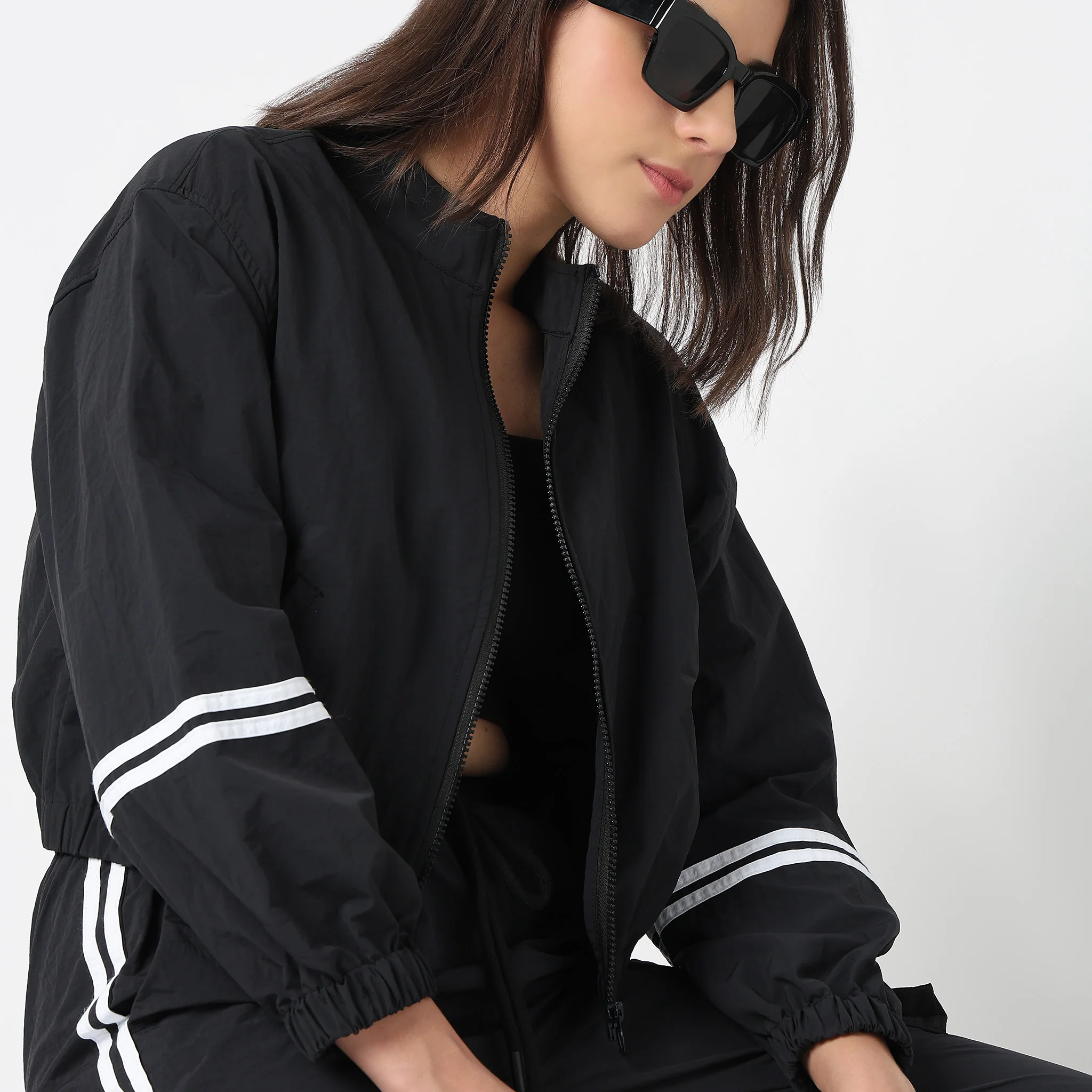 Solid Athleisure Jacket - Image 6