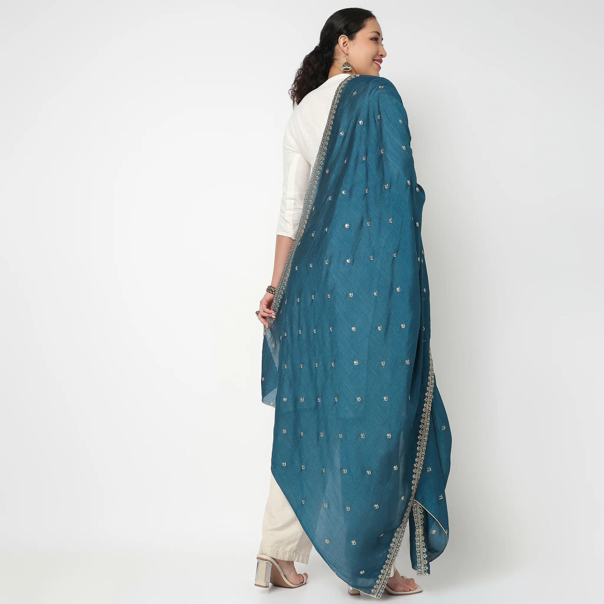 Solid Fashion Dupatta - Image 5