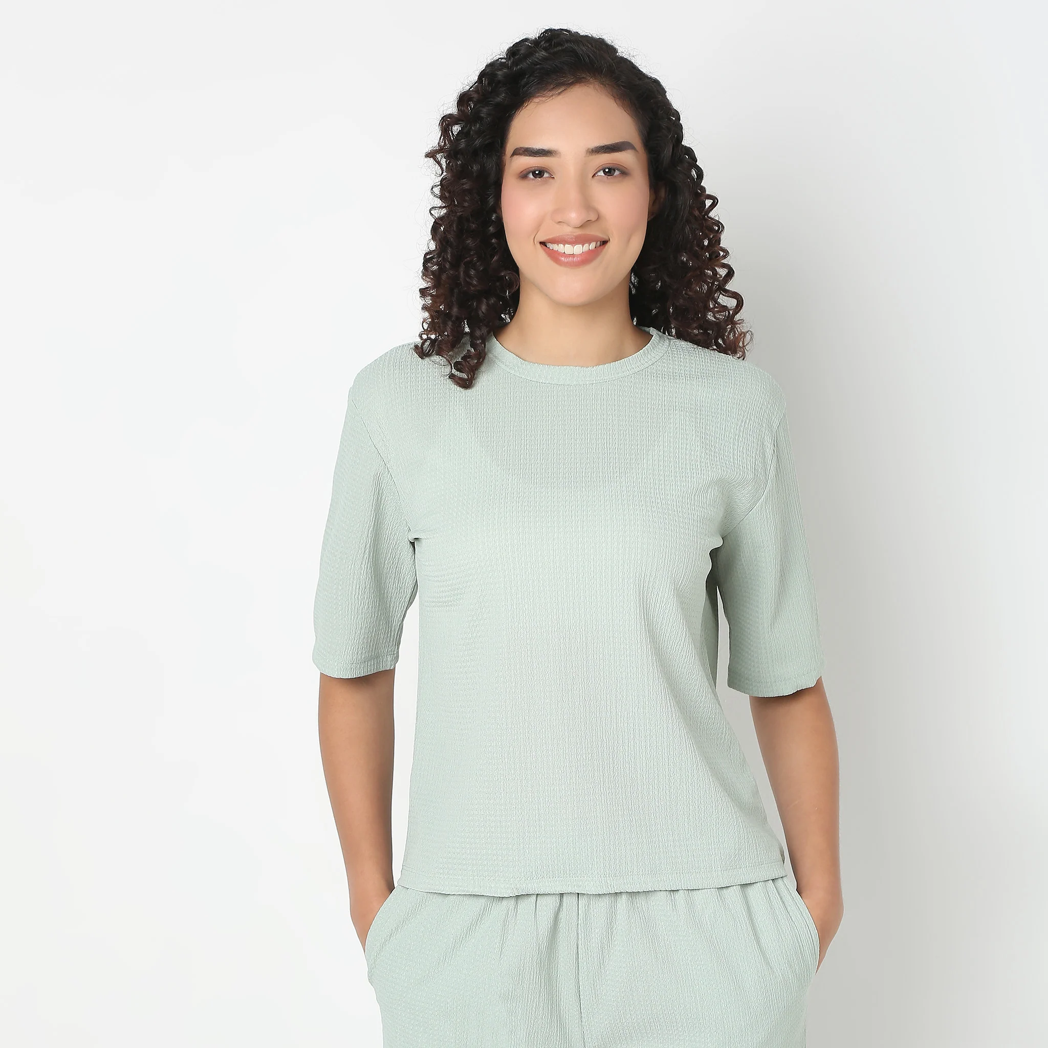 Solid Fashion Loungewear Top - Image 7