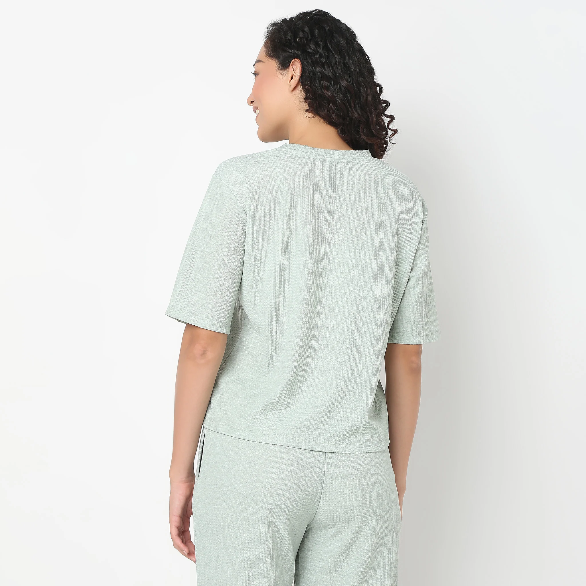 Solid Fashion Loungewear Top - Image 8