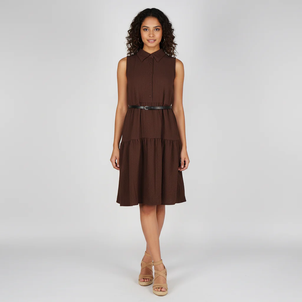 Solid Flared Betty Dress
