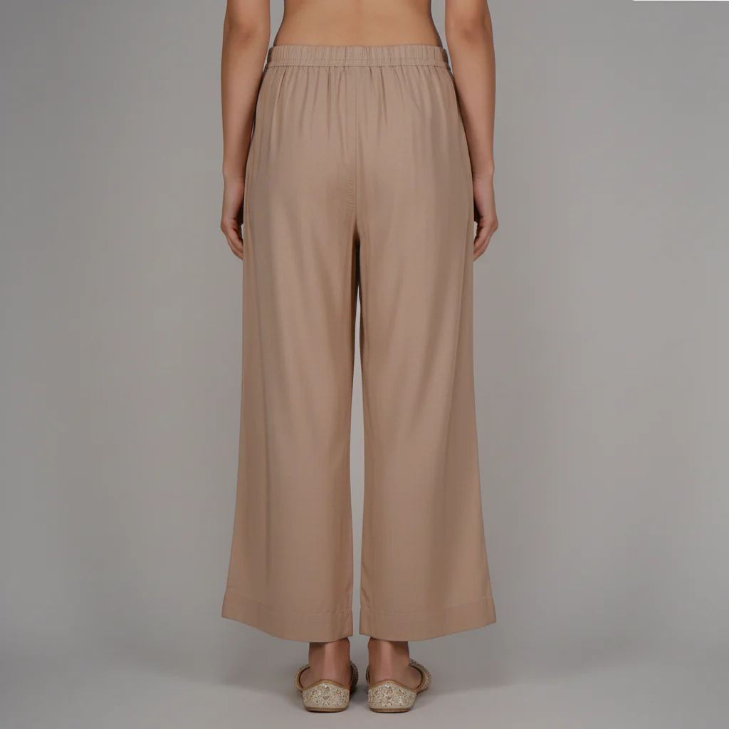 Solid Flared Pants - Image 3