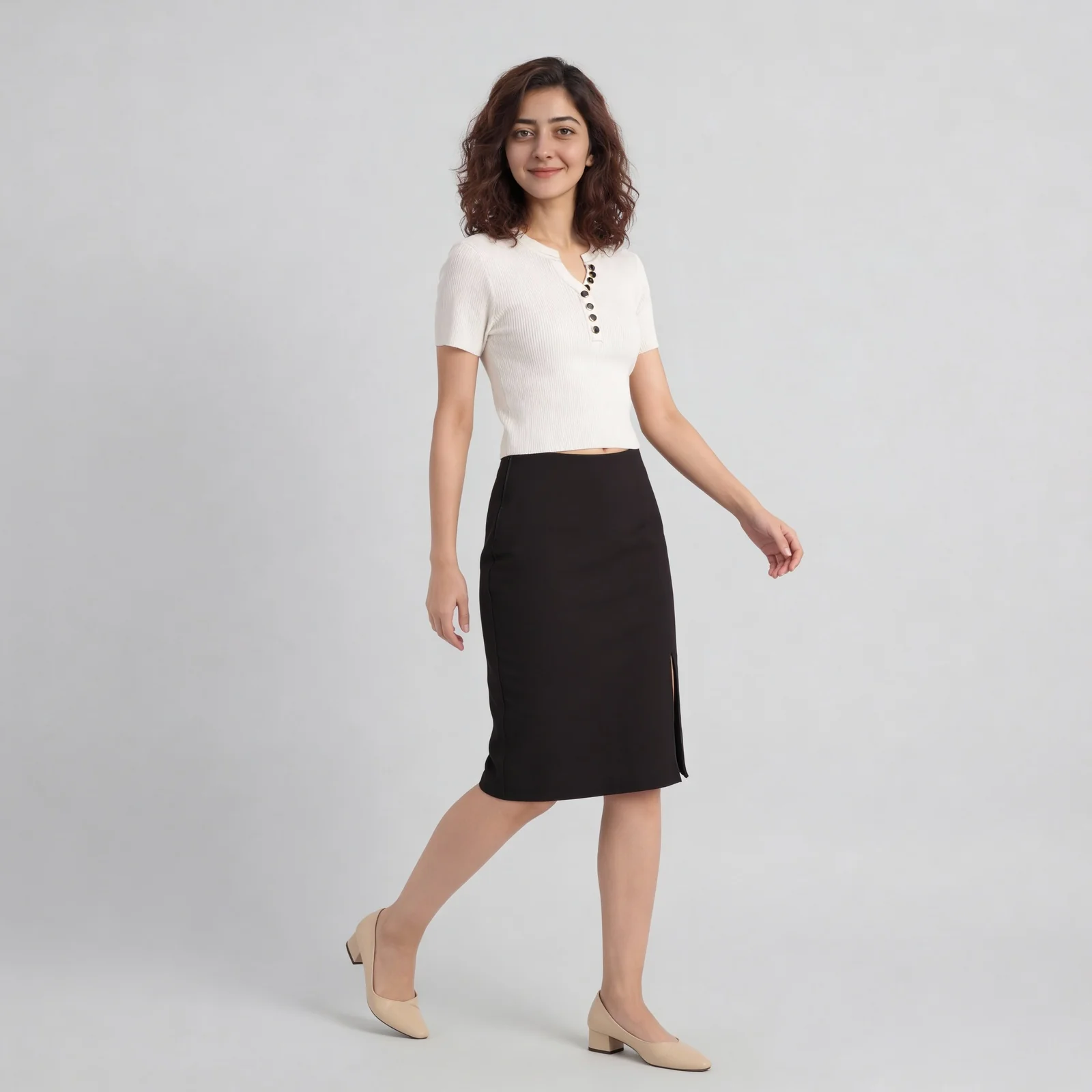 Solid Flat Knit Top - Image 6