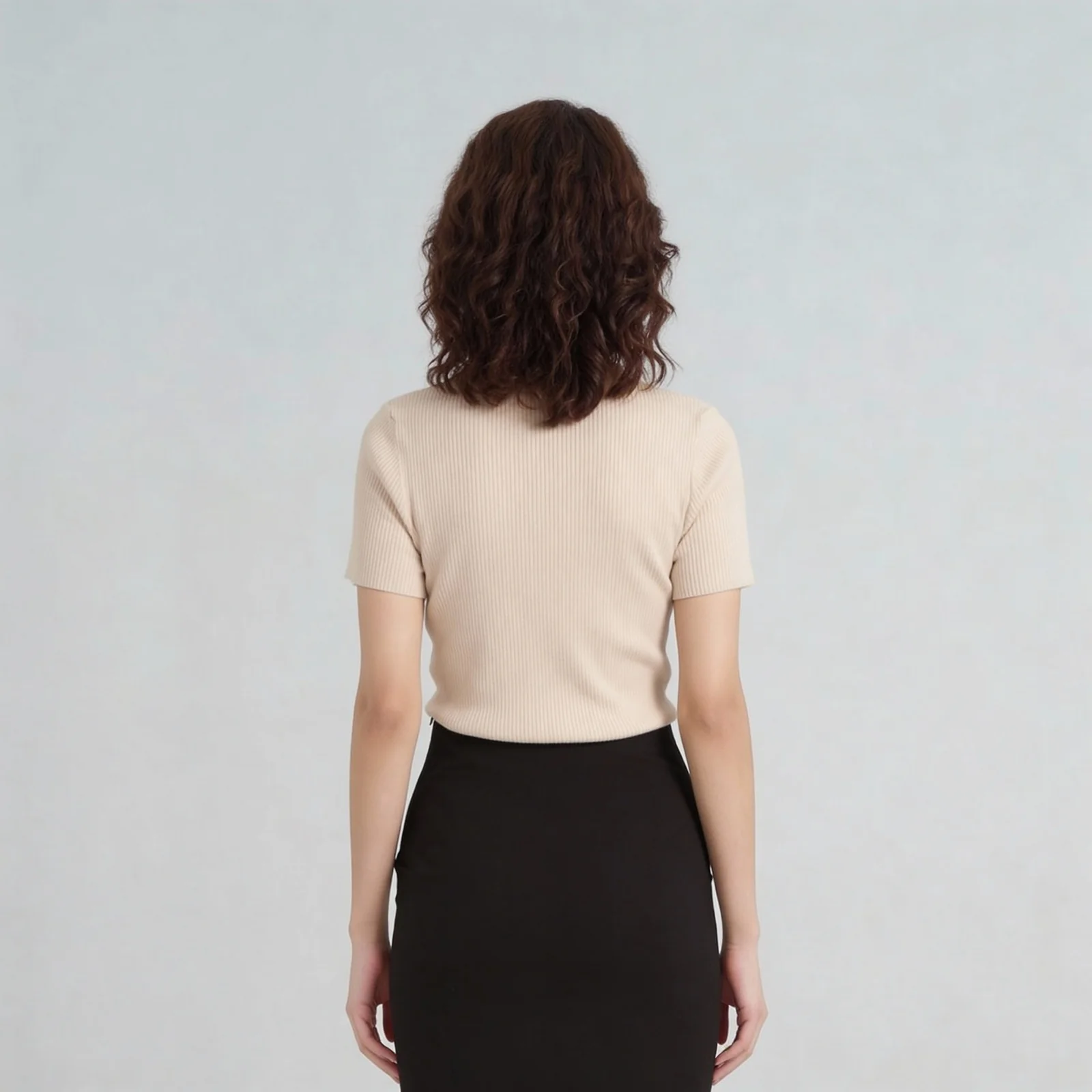 Solid Flat Knit Top - Image 8