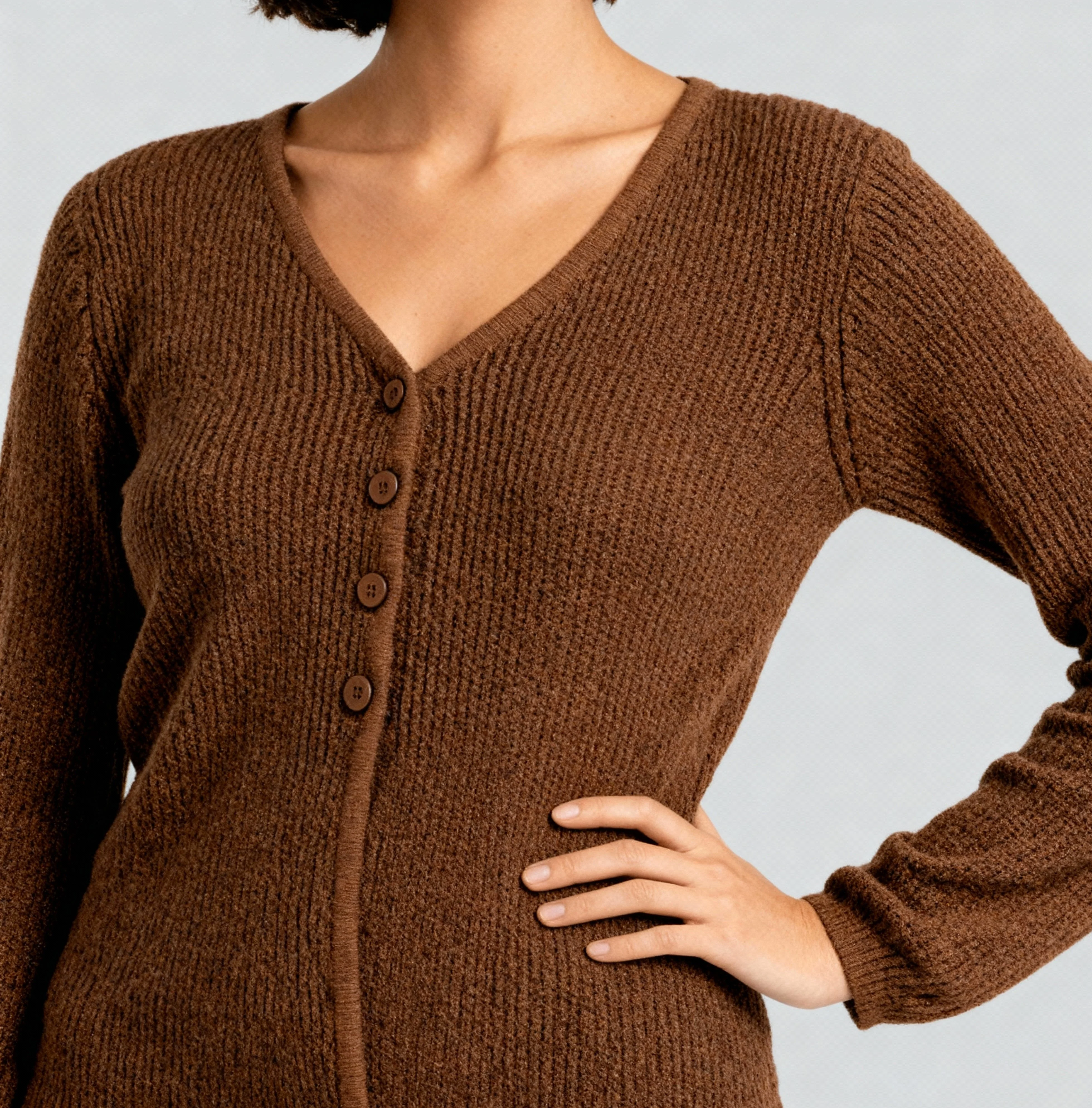 Solid Flat Knit Top - Image 4