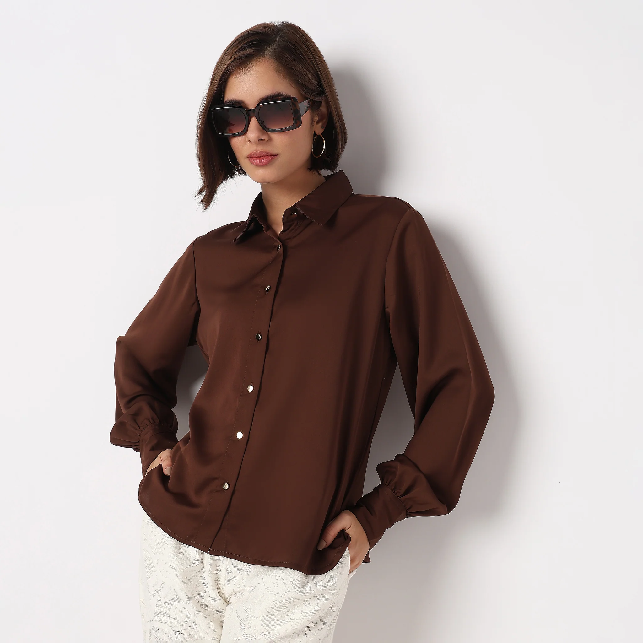 Solid Full Sleeve Shirt - Image 10