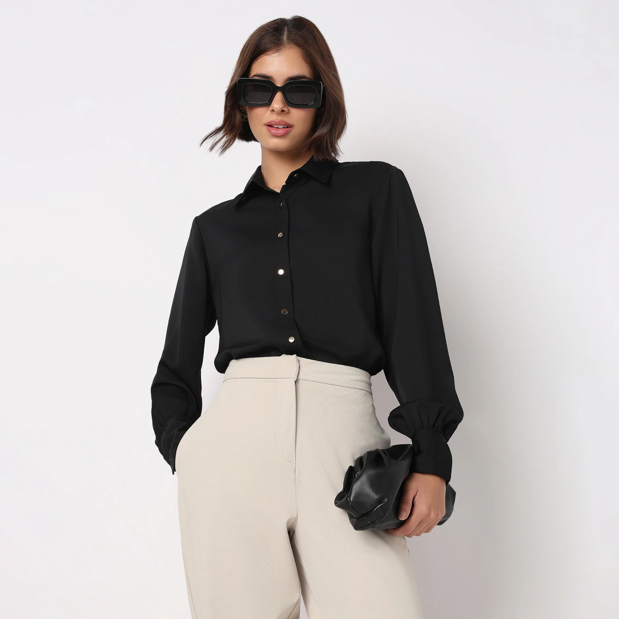 Solid Full Sleeve Shirt - Image 2