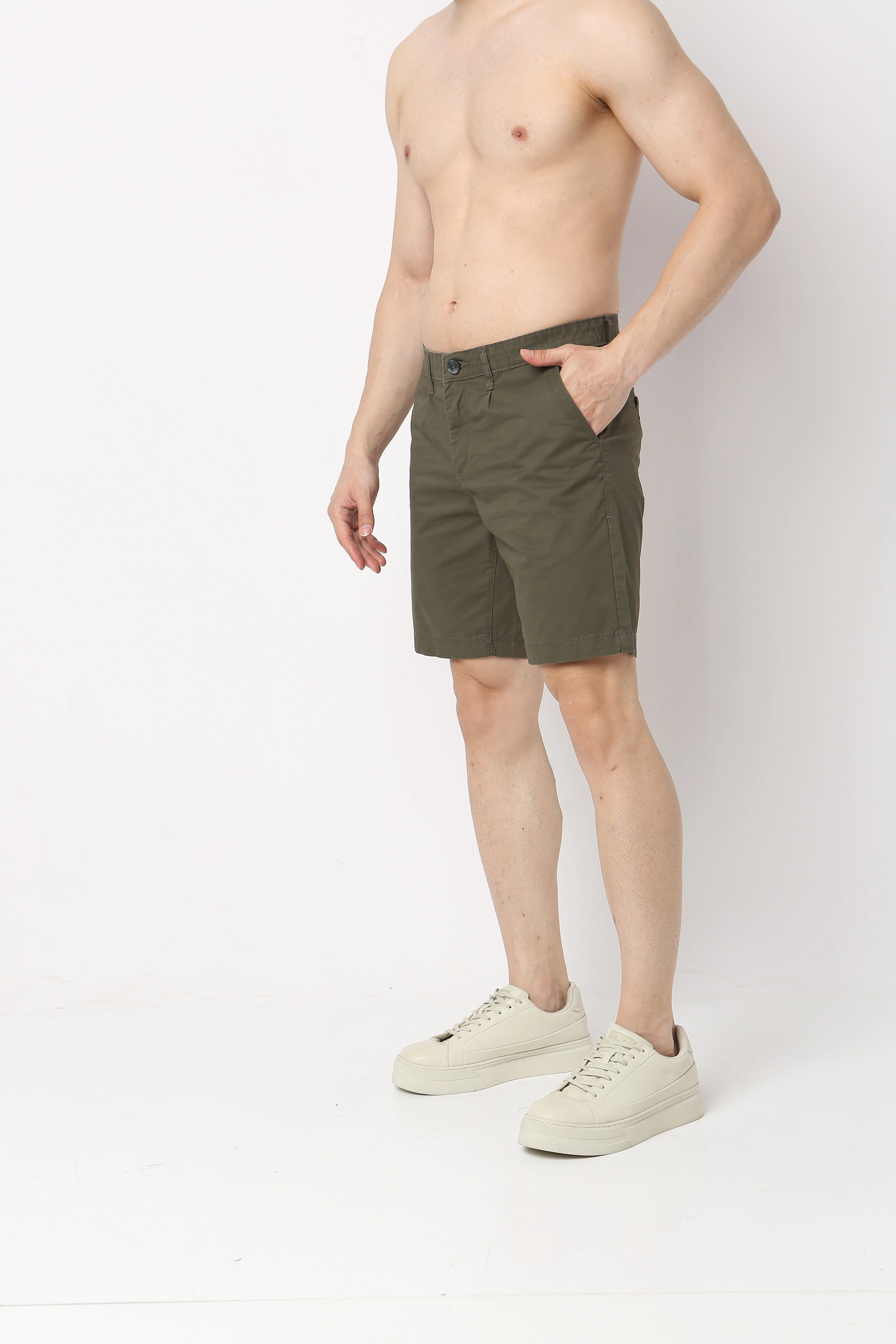 Varsity Activeᵉˣ Shorts - Cotton Chino With E-fast® Stretch - Knee Length With Active Waist - Image 10