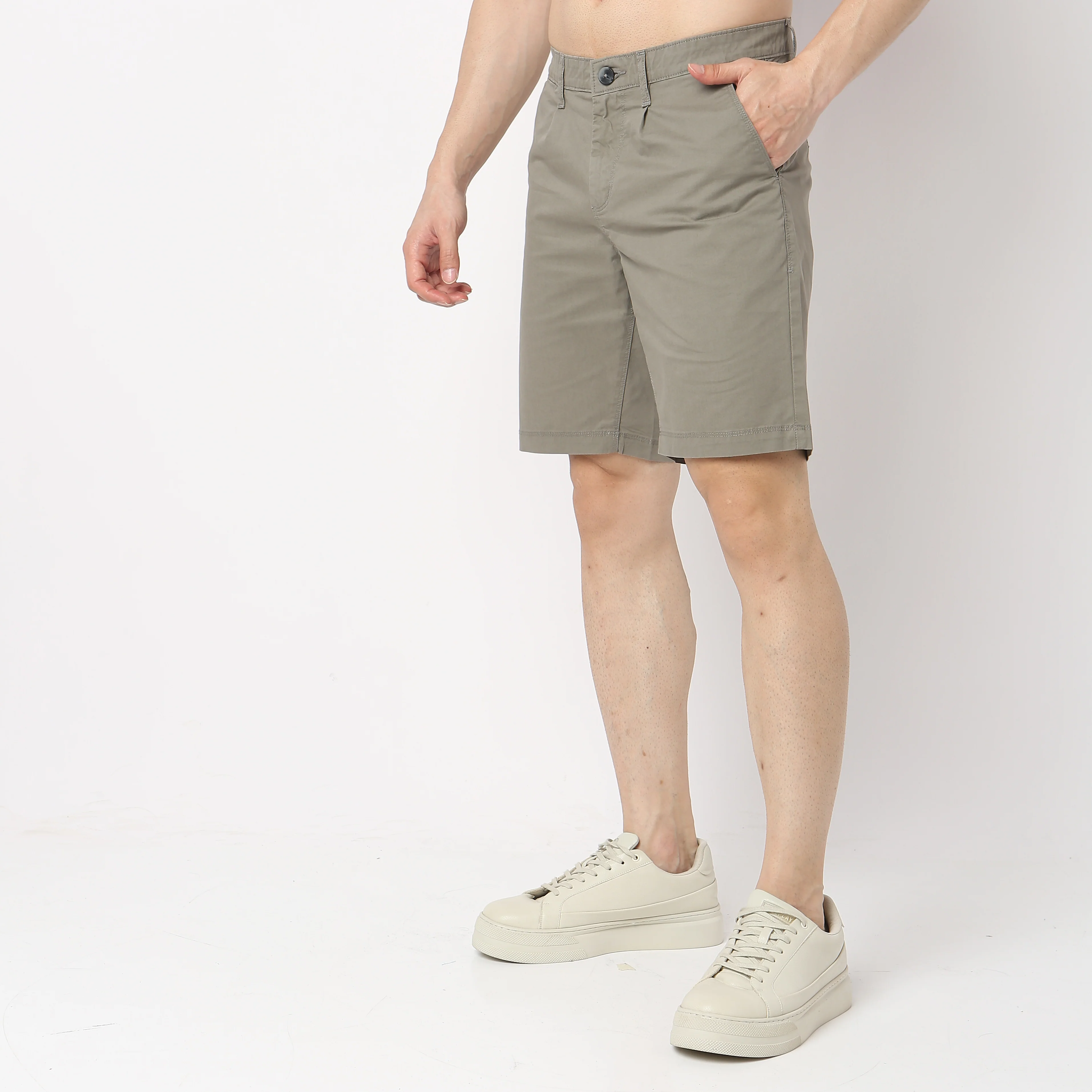 Varsity Activeᵉˣ Shorts - Cotton Chino With E-fast® Stretch - Knee Length With Active Waist - Image 5