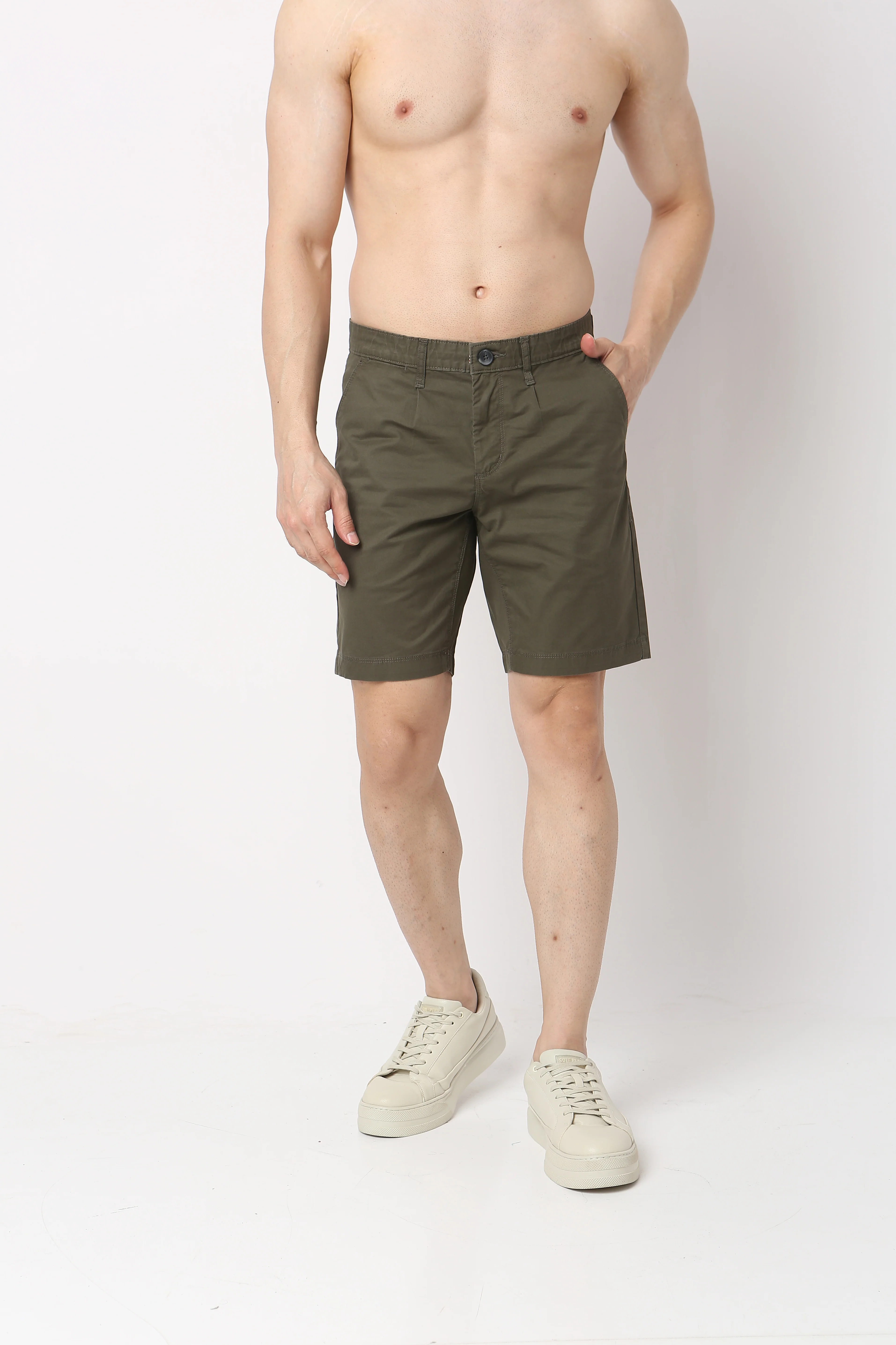 Varsity Activeᵉˣ Shorts - Cotton Chino With E-fast® Stretch - Knee Length With Active Waist - Image 7