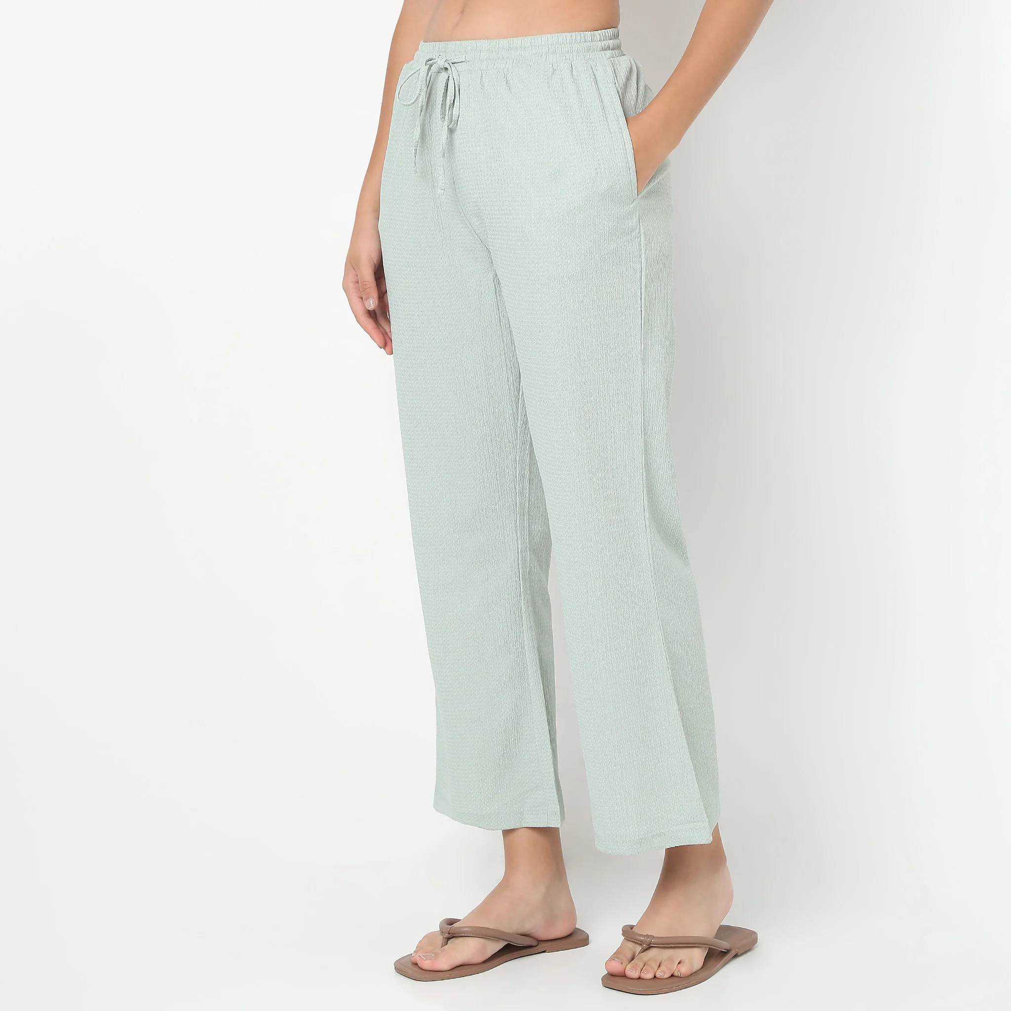 Solid Loungewear Palazzo - Image 10