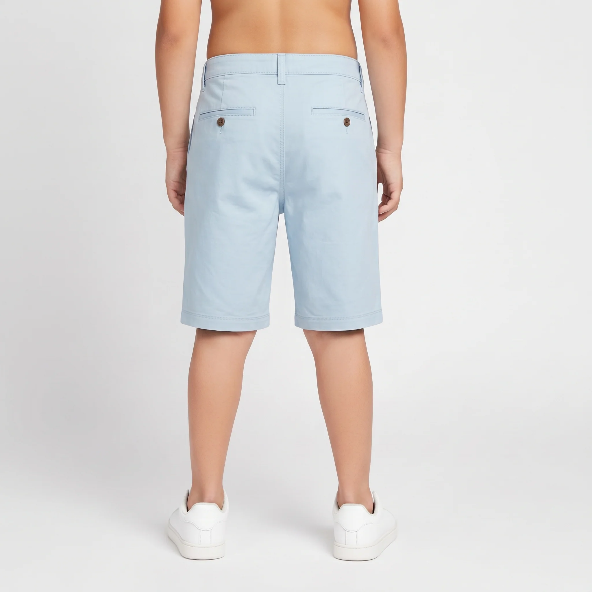Solid Woven Varsity Shorts - Image 15