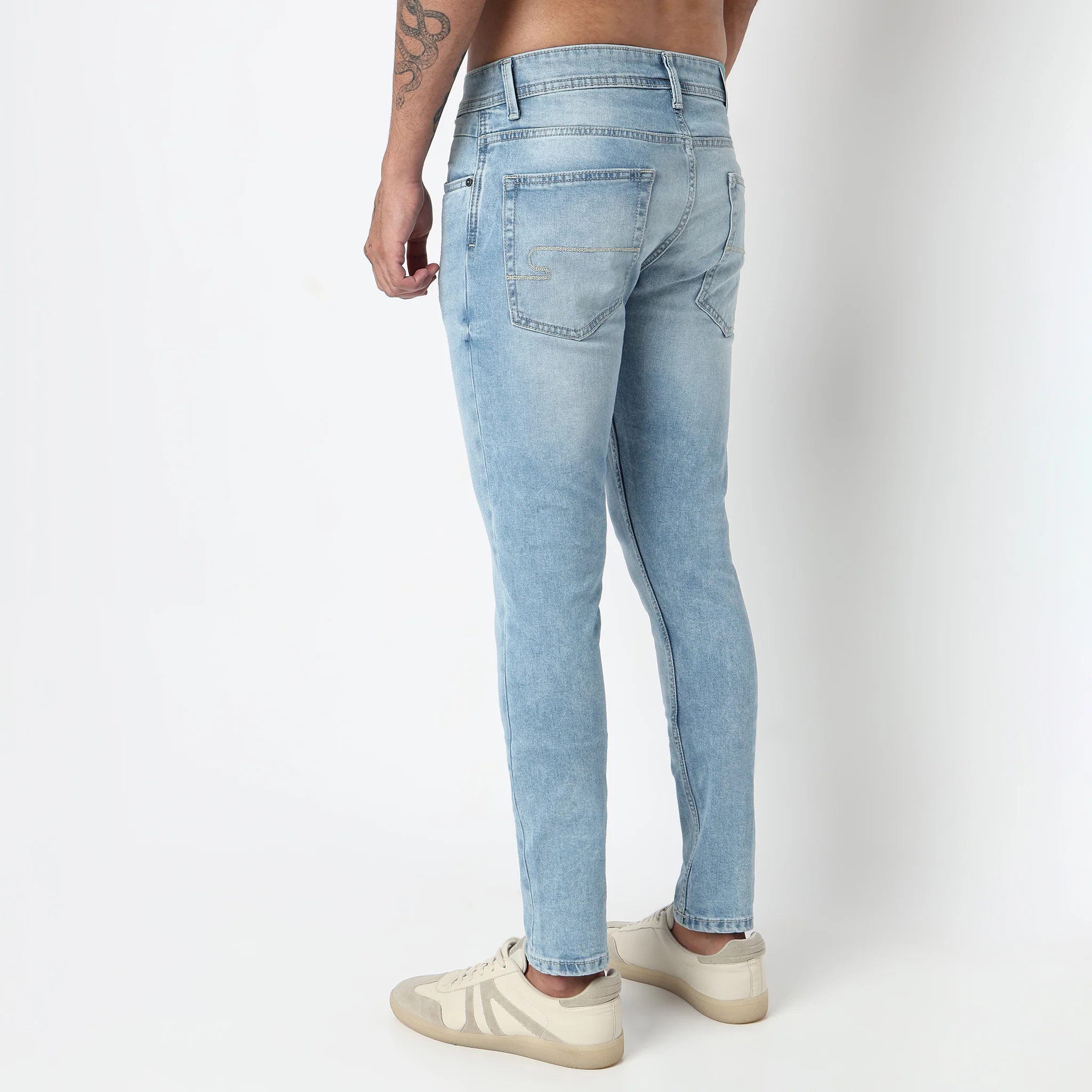 Stone Wash Comfort Skinny Jeans - Image 3