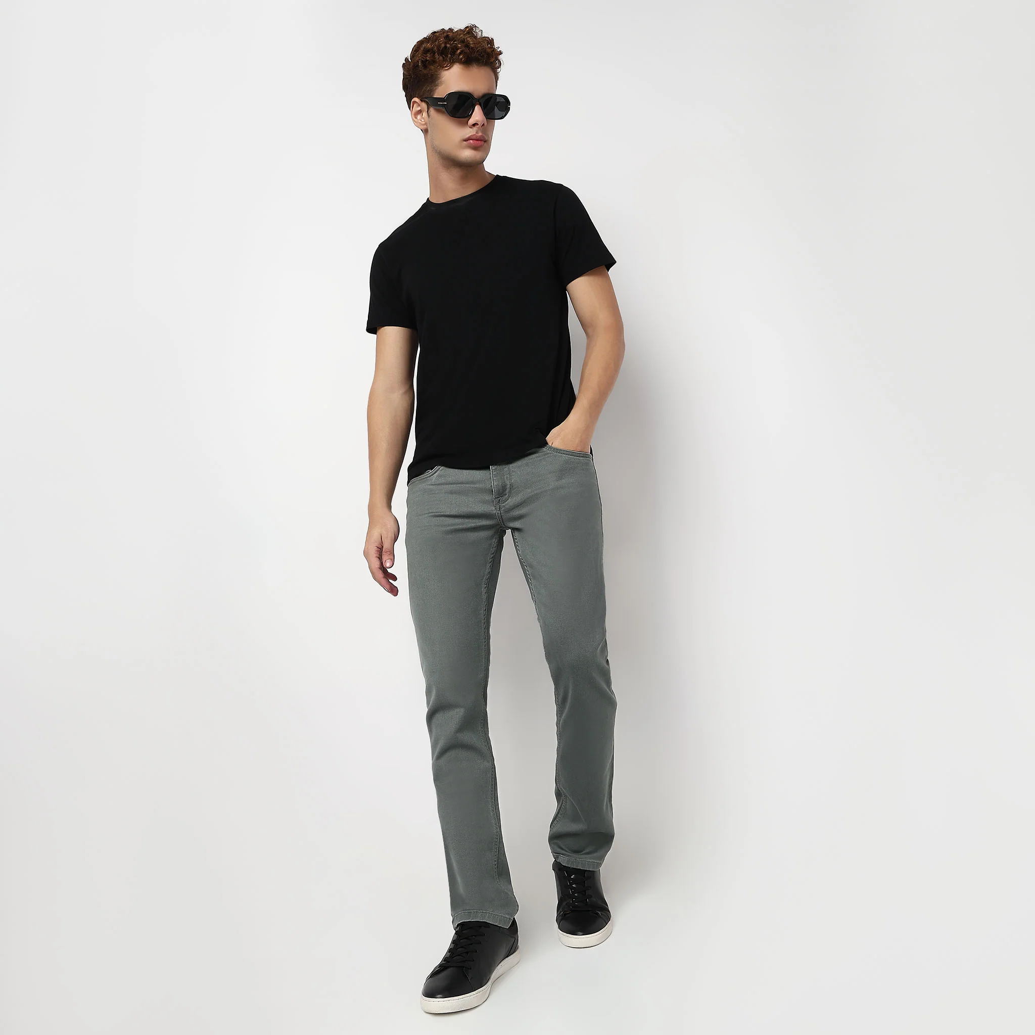 Straight Fit Classic Wash Jeans