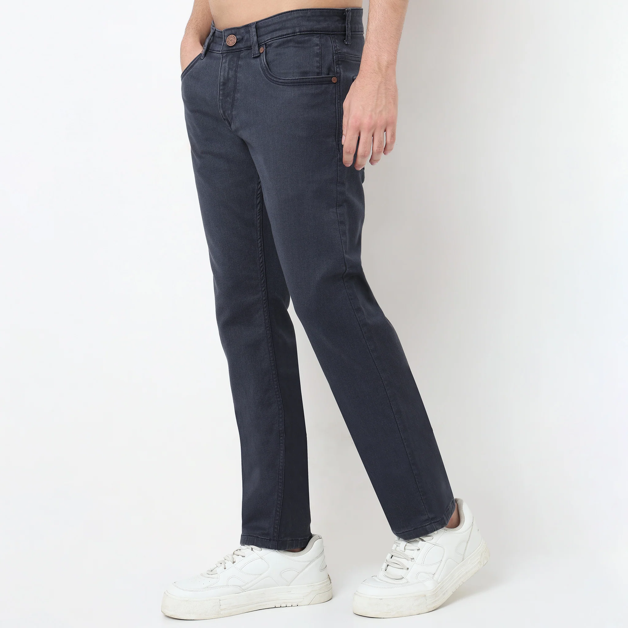 Classic Wash Straight Fit Jeans - Image 5