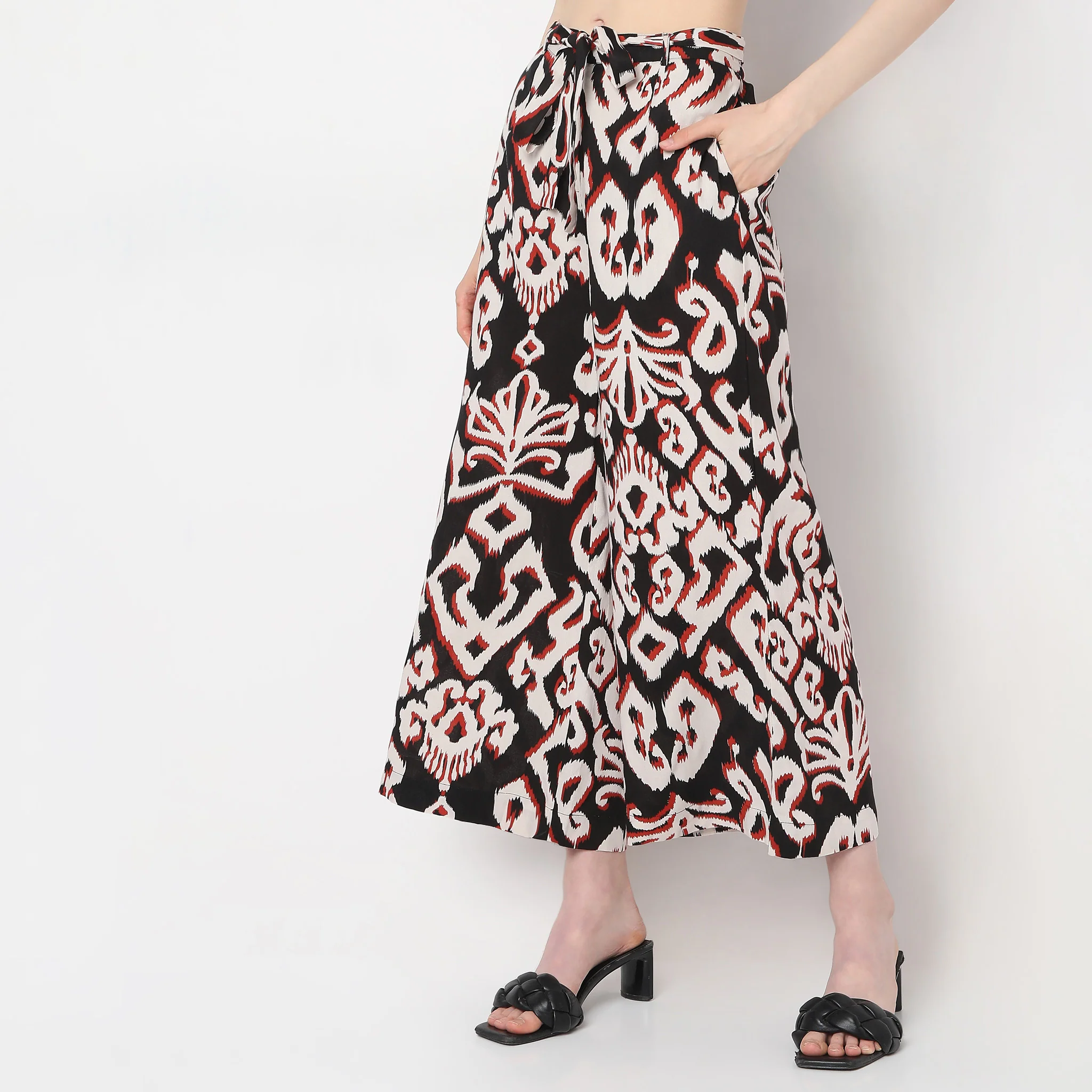 Straight Fit High Rise Culottes - Image 5