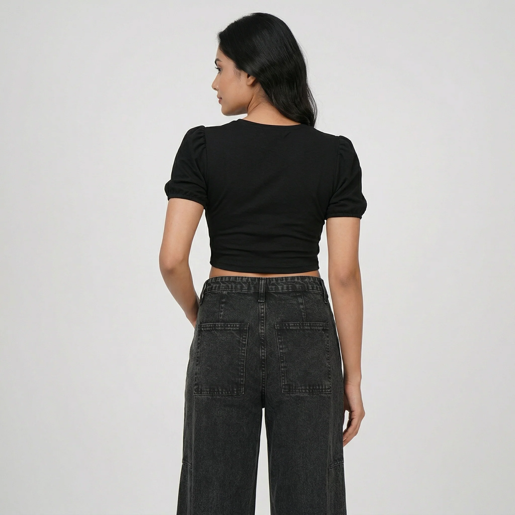 Straight Fit Low Rise Jeans - Image 3