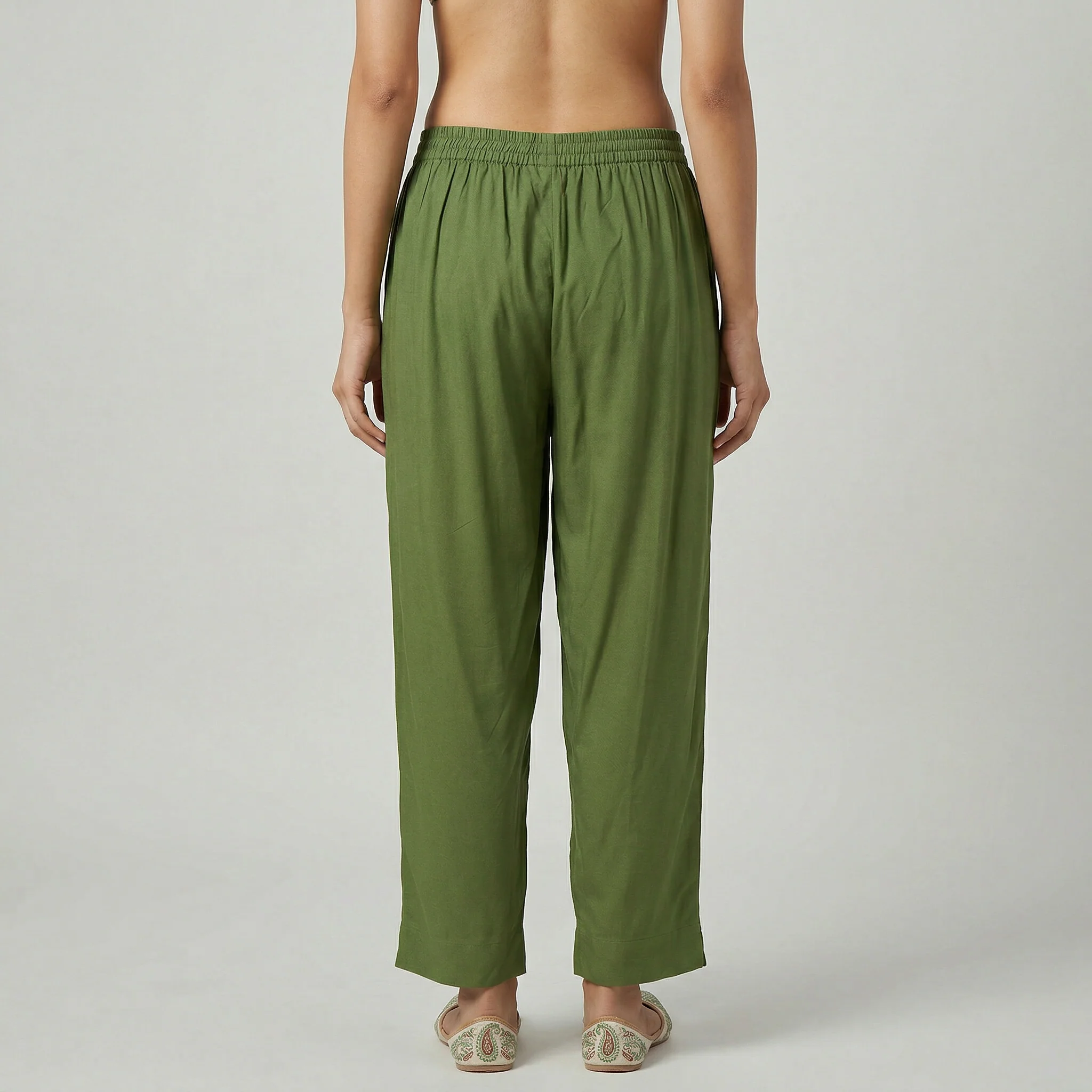 Straight Fit Mid Rise Easy Pants - Image 3