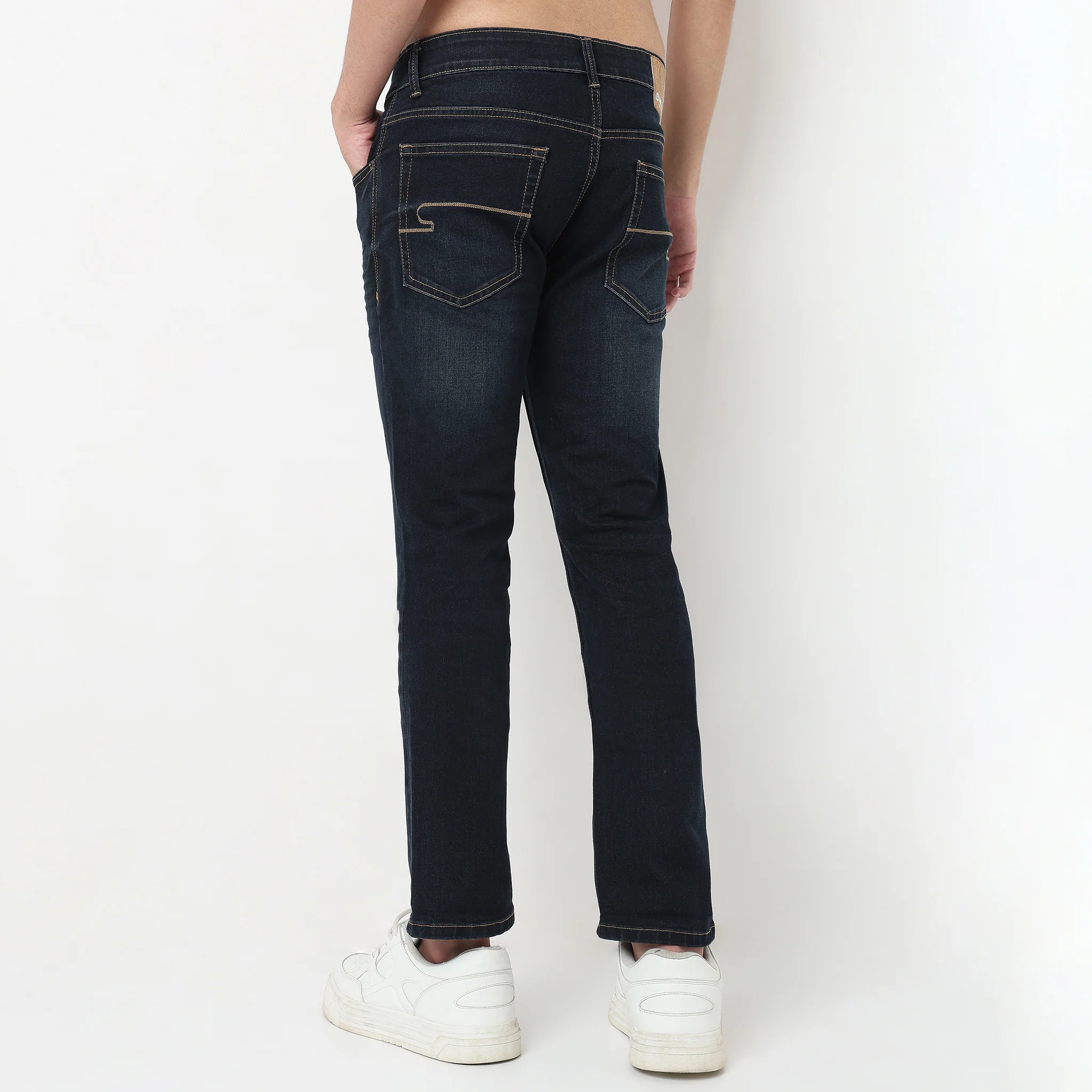 Mild Wash Straight Fit Jeans - Image 3