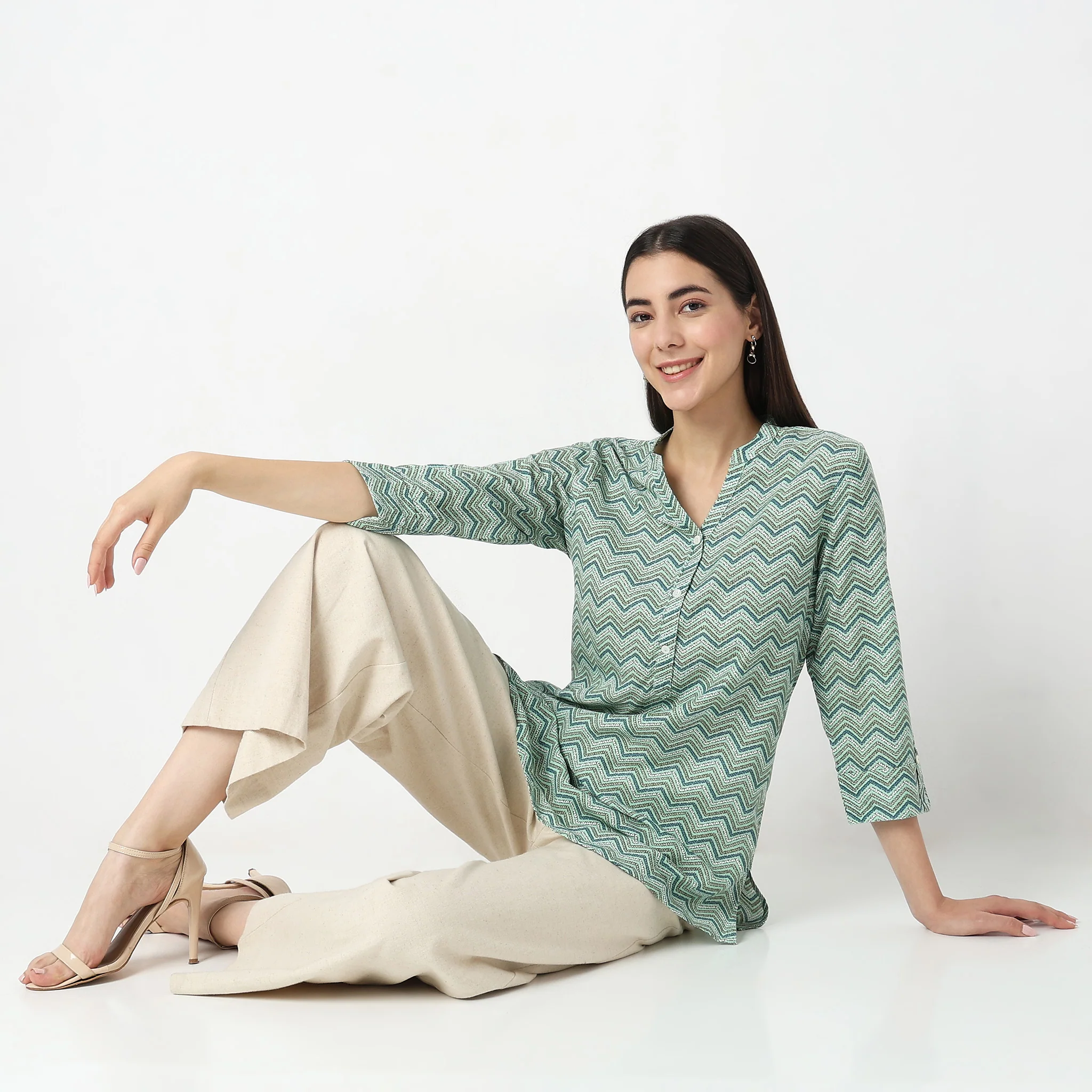 Straight Fit Printed Kurta