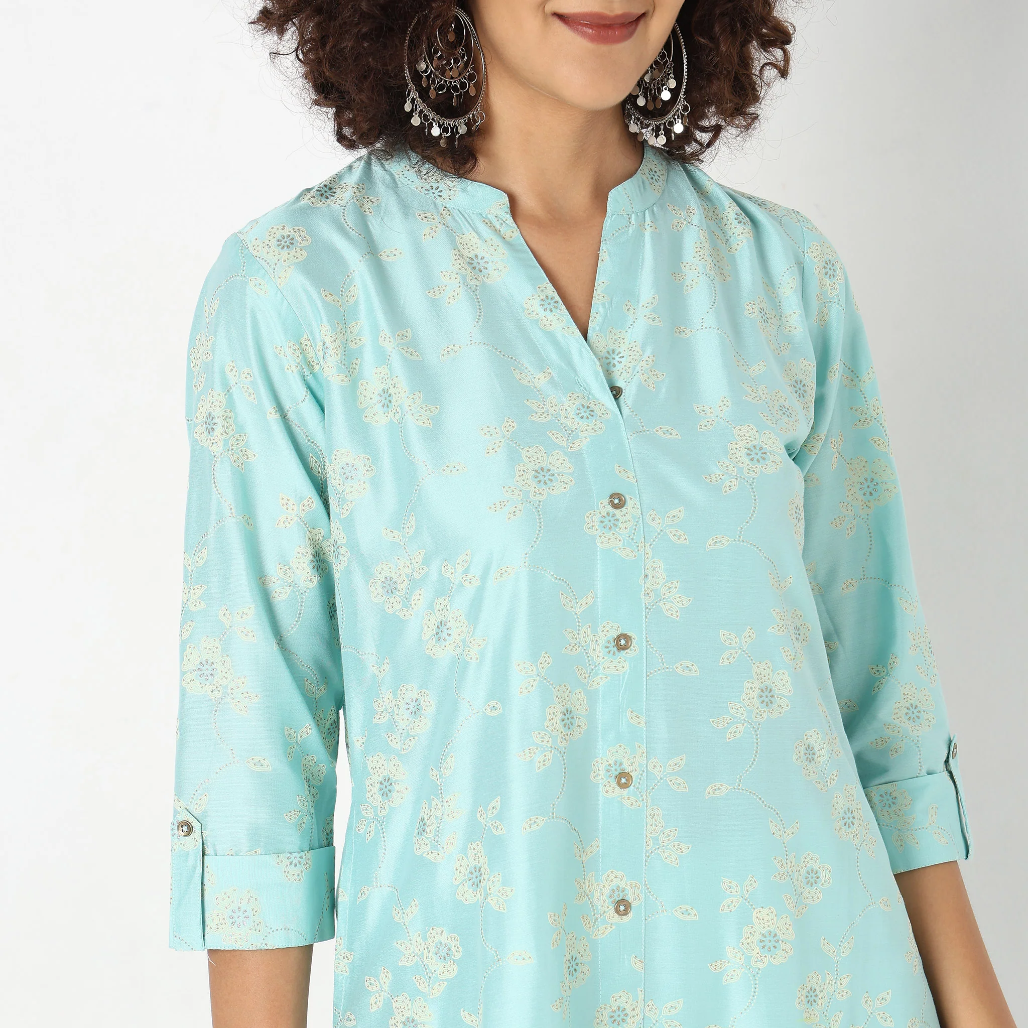 Straight Fit Printed Kurta - Image 4