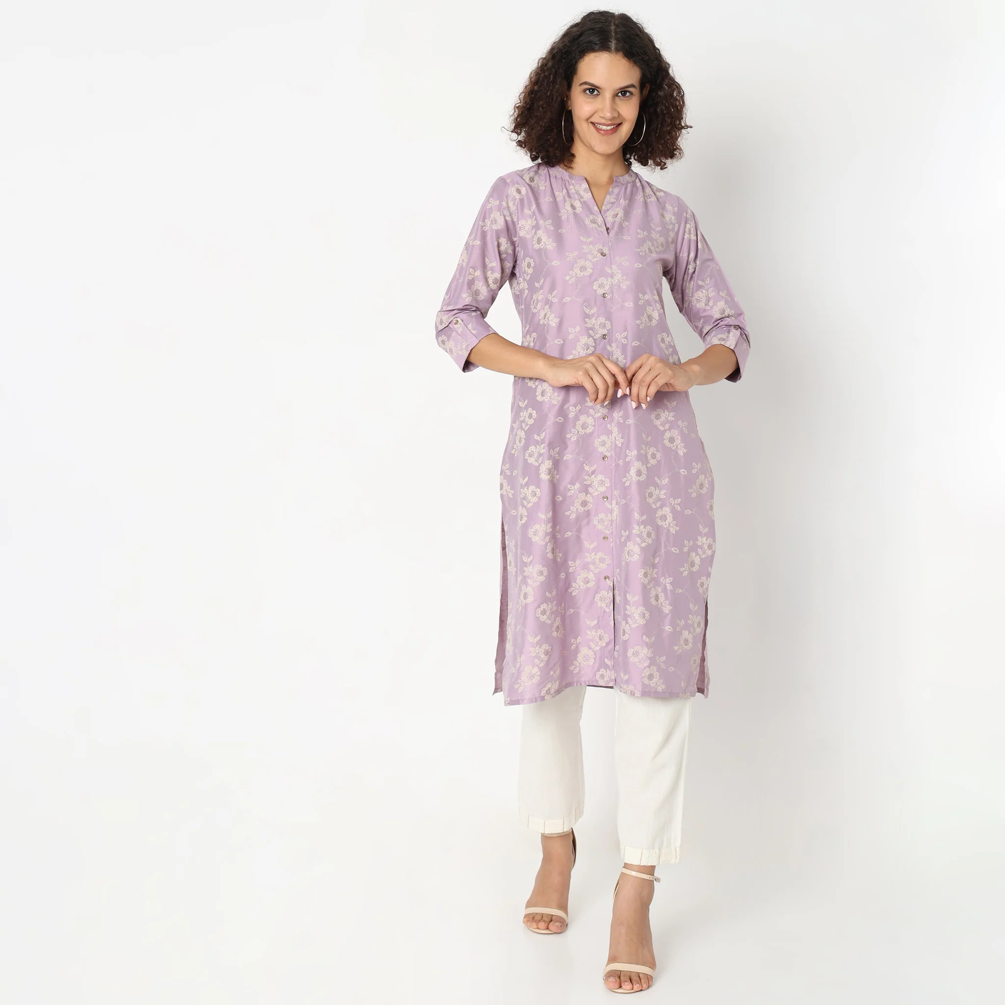 Straight Fit Printed Kurta - Image 7
