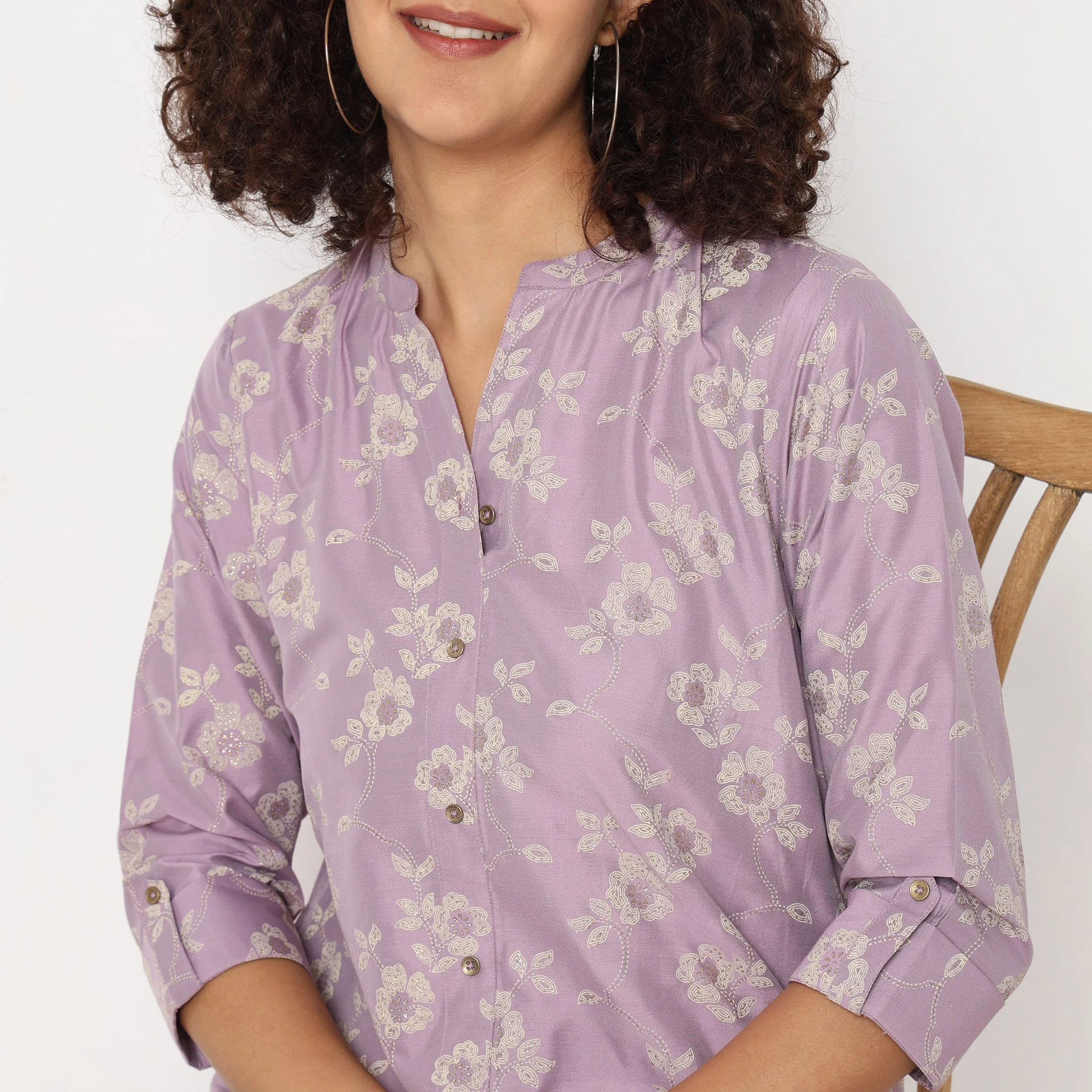 Straight Fit Printed Kurta - Image 9
