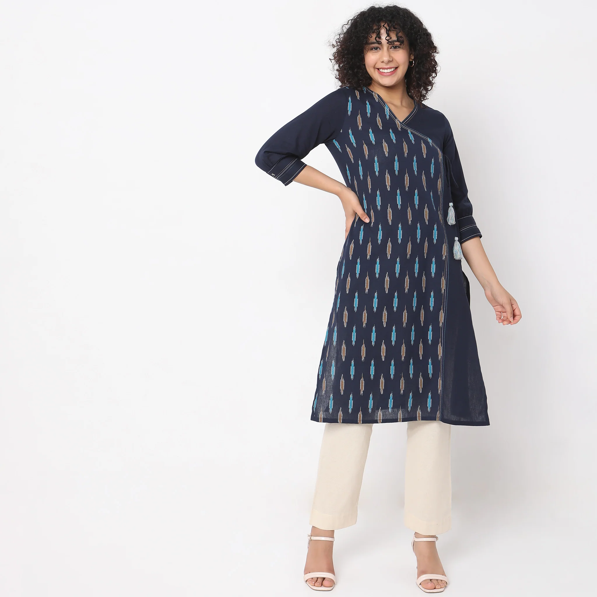 Straight Fit Printed Kurta - Image 2