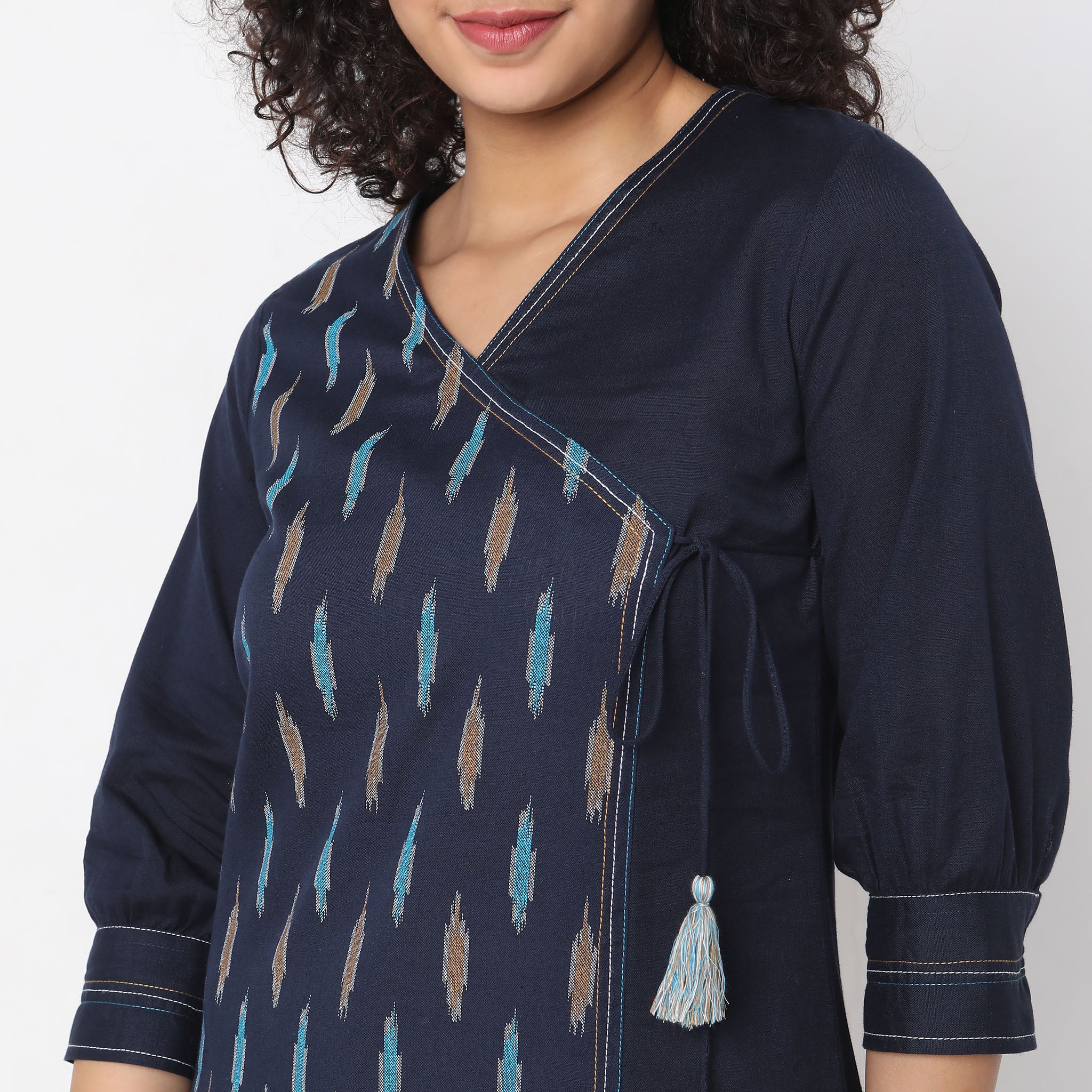 Straight Fit Printed Kurta - Image 4