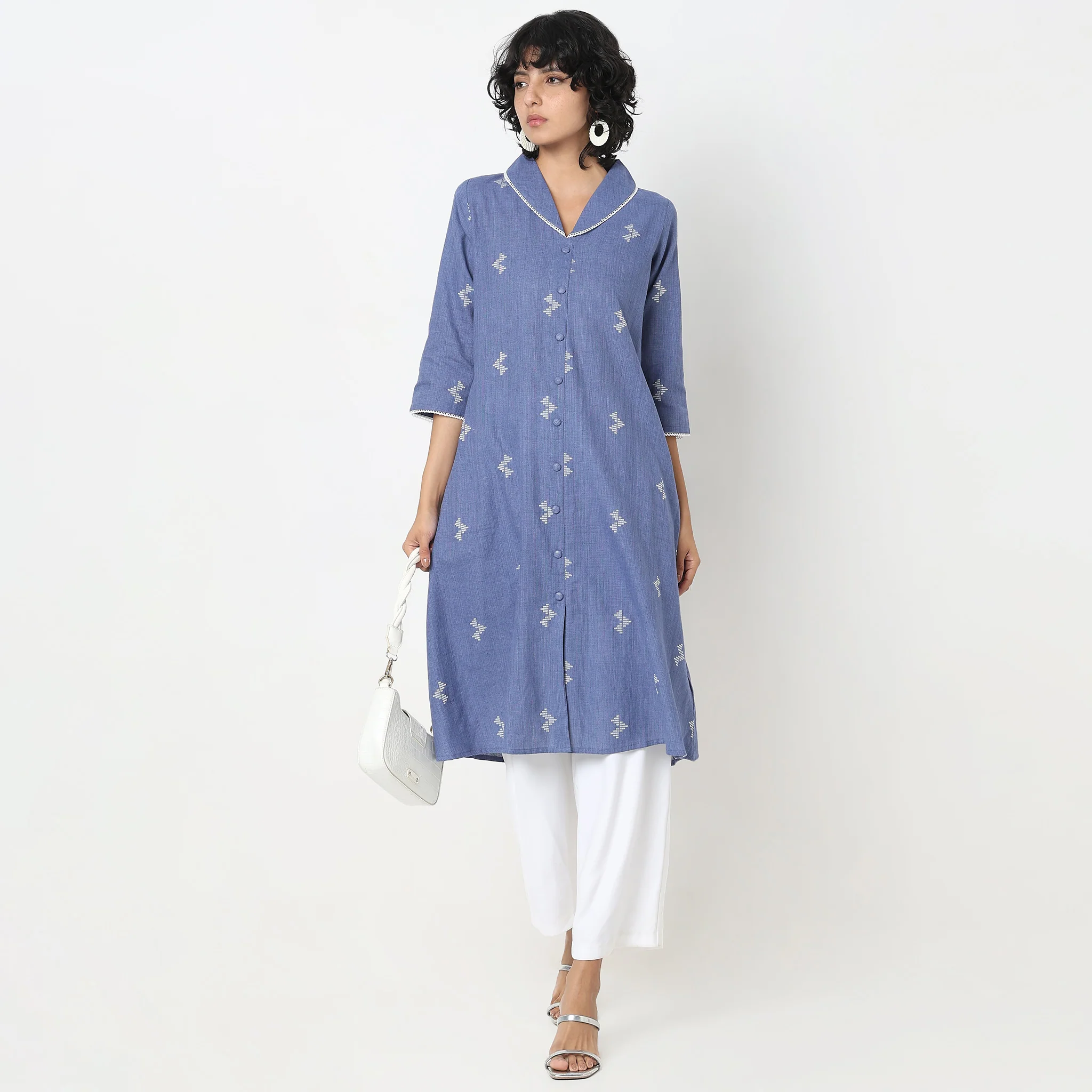 Straight Fit Printed Kurta - Image 6