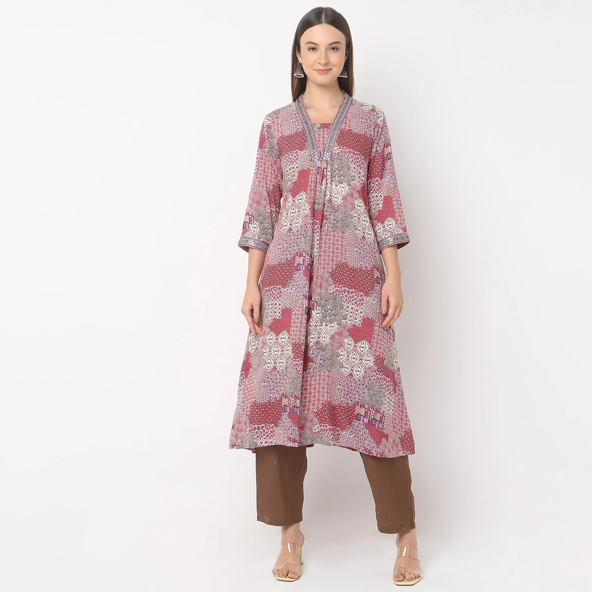 Straight Fit Printed Kurta - Image 2