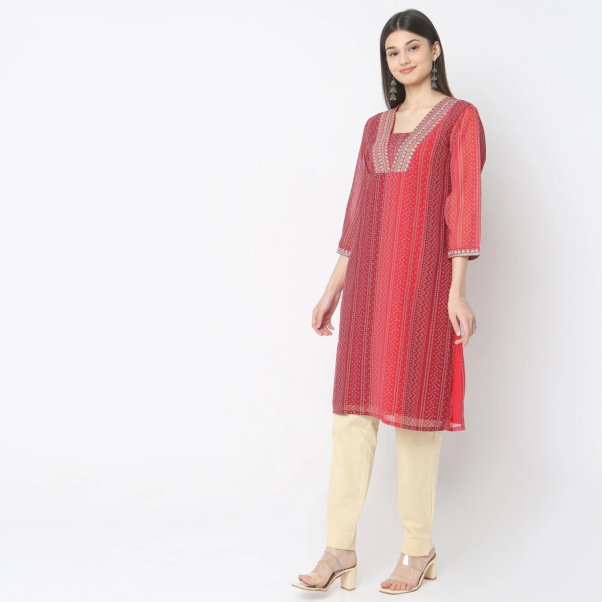Straight Fit Printed Kurta - Image 5