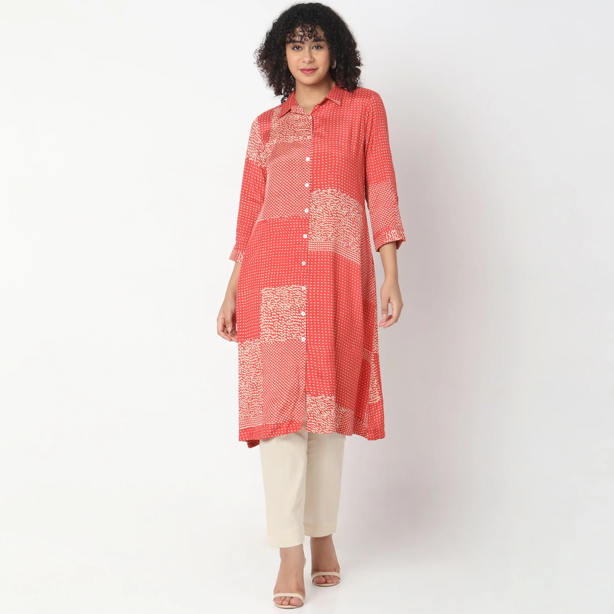 Straight Fit Printed Kurta - Image 2